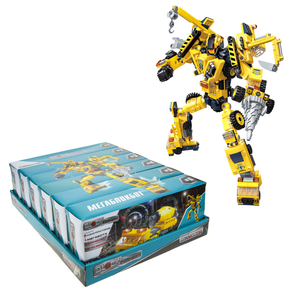 Конструктор 1TOY Blockformers Connector "Мегаблокбот"