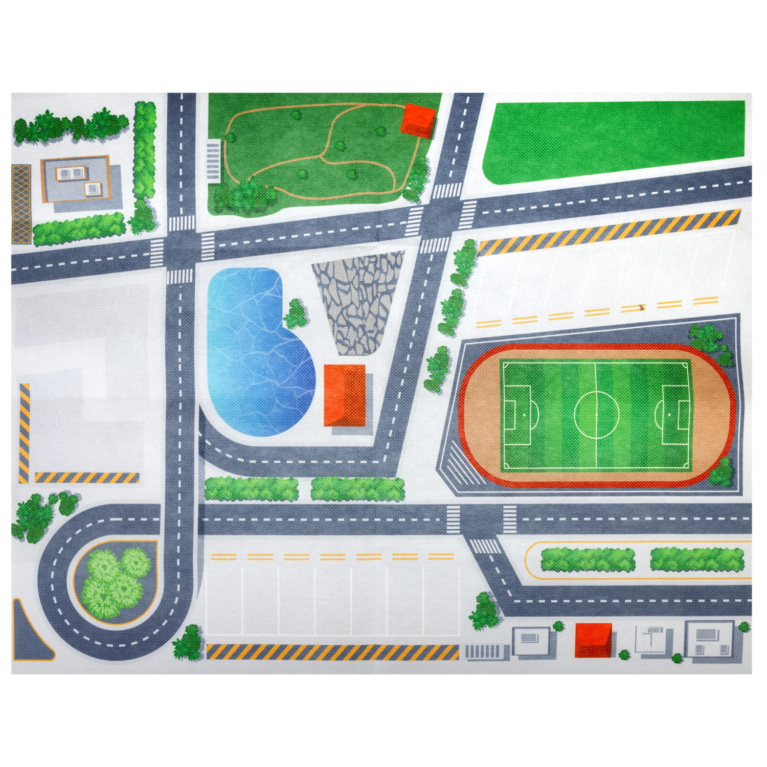 Парковка-грузовик трансформер 1TOY Транспаркинг Строительная бригада, 37,5х21х13 см