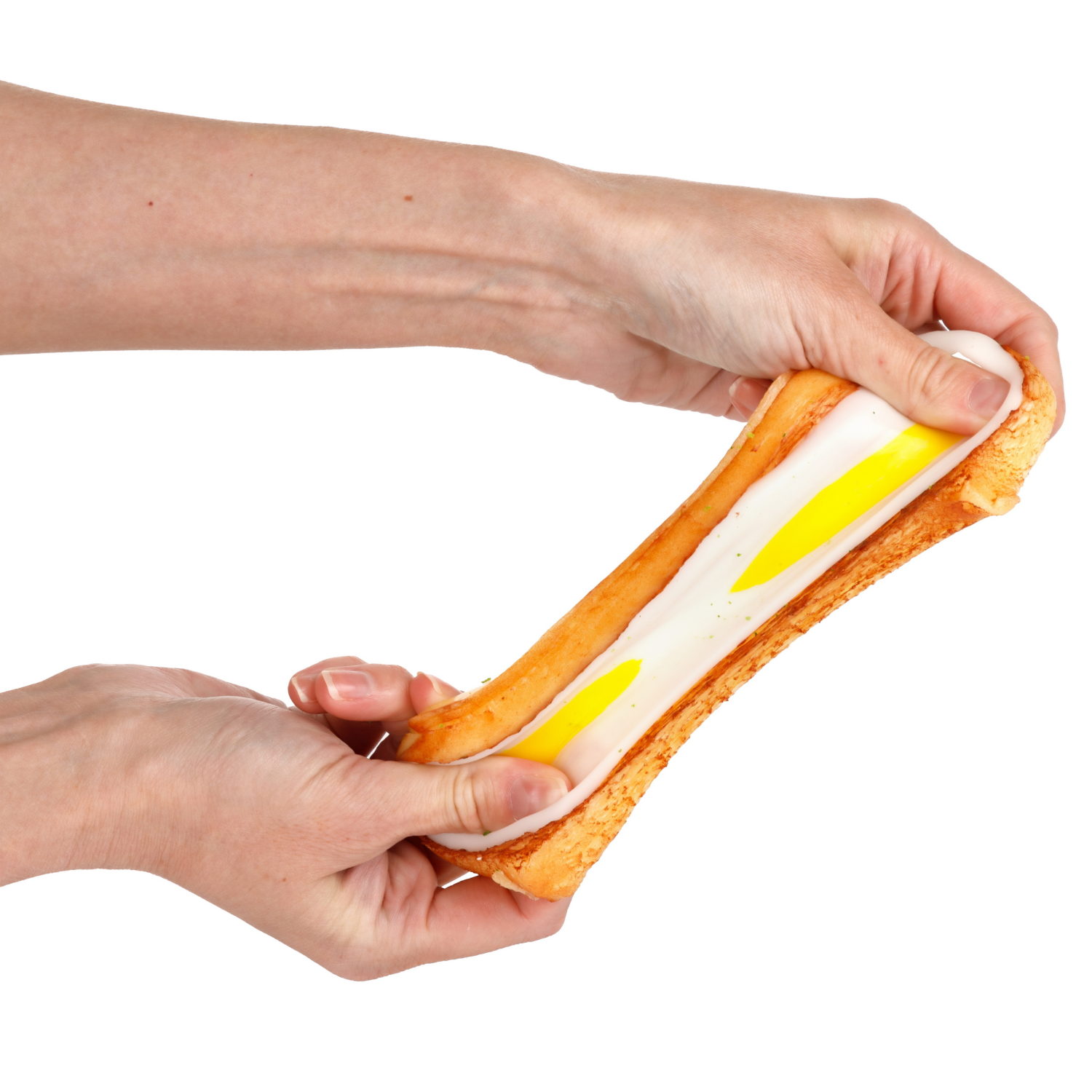 Игрушка-антистресс 1TOY Крутой замес «Тост с яичницей»