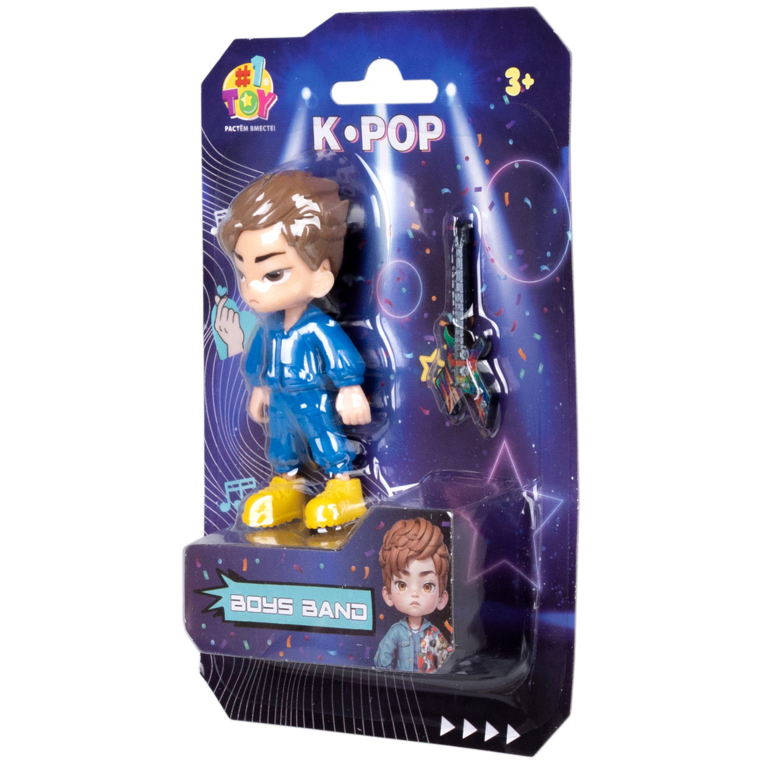 Кукла 1TOY K-POP Boys band с музыкальными инструментами, 6 видов в ассортименте