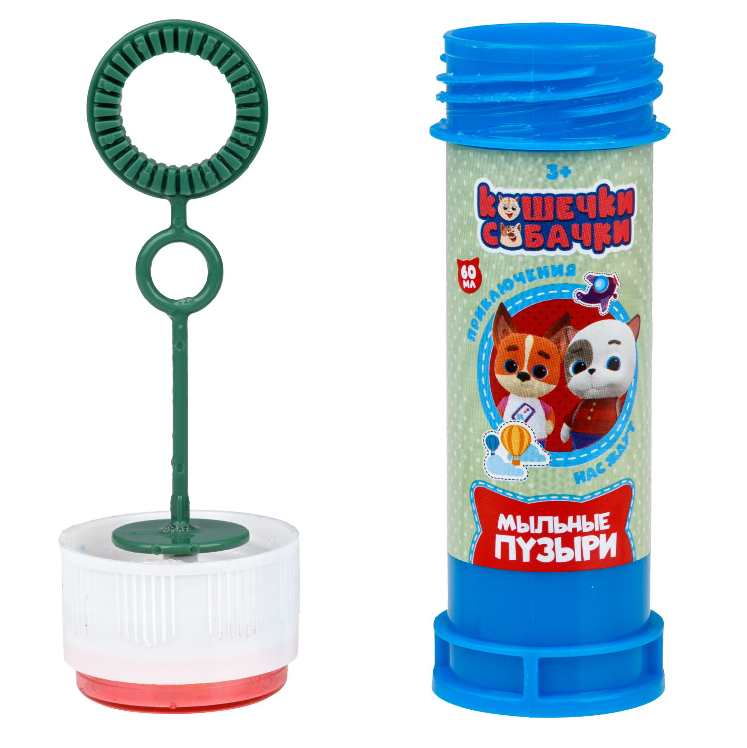 1TOY Кошечки-собачки, мыльные пузыри, 60 мл