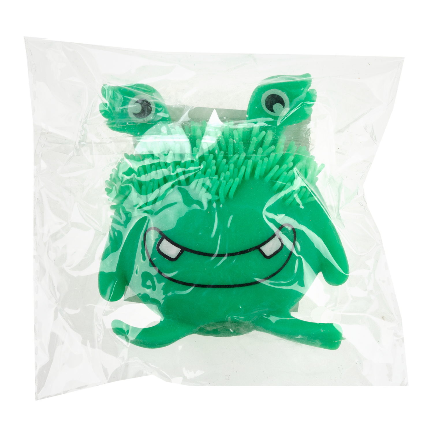 Игрушка-антистресс для рук 1toy Йо-Ёжики, зелёный "Монстр" 6 см,  со светом