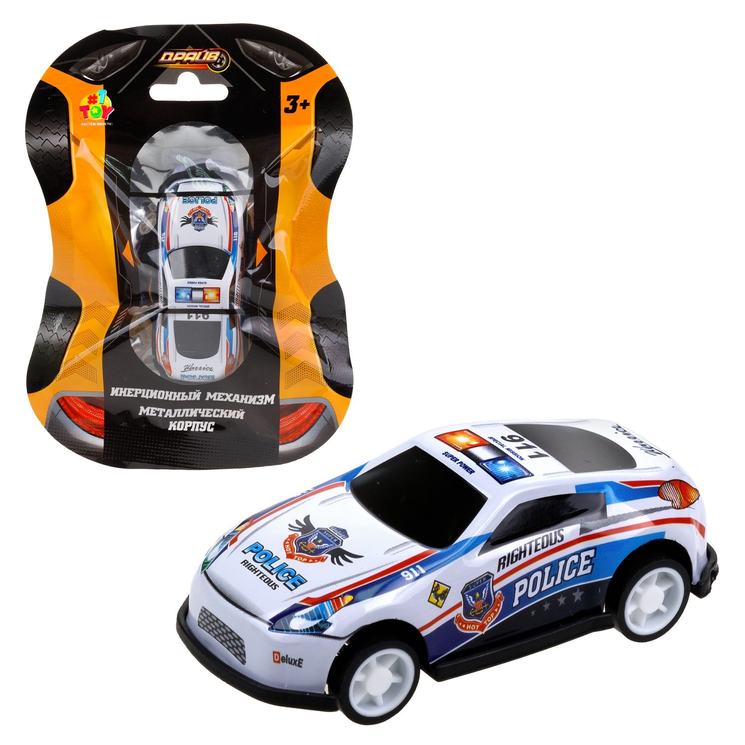 1toy Драйв Микромашинка, металлическая, инерционная, в ассортименте 92 вида