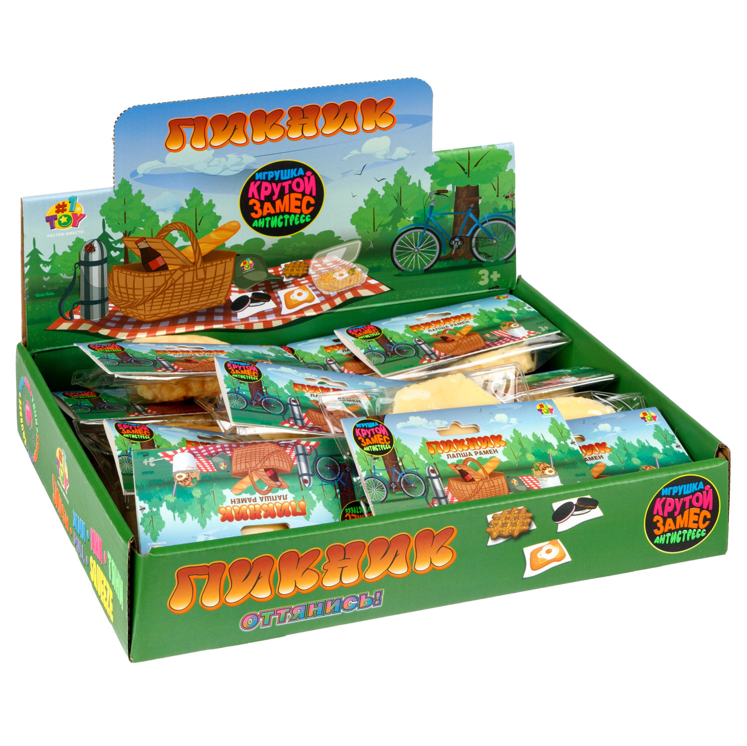 Таба сквиш 1TOY Крутой замес антистресс-игрушка для рук, 2 вида в ассортименте