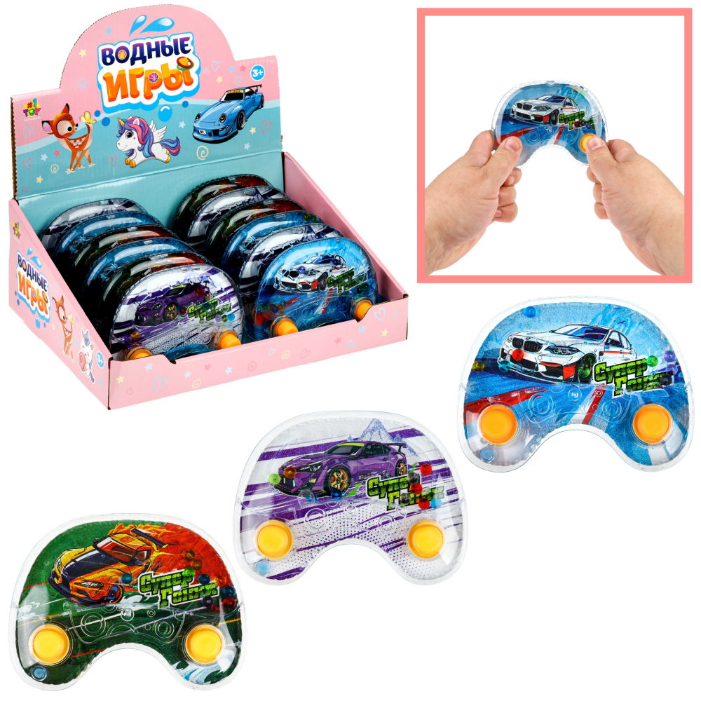 1TOY Игра с водой Джой Гонки, 3 вида в ассортименте