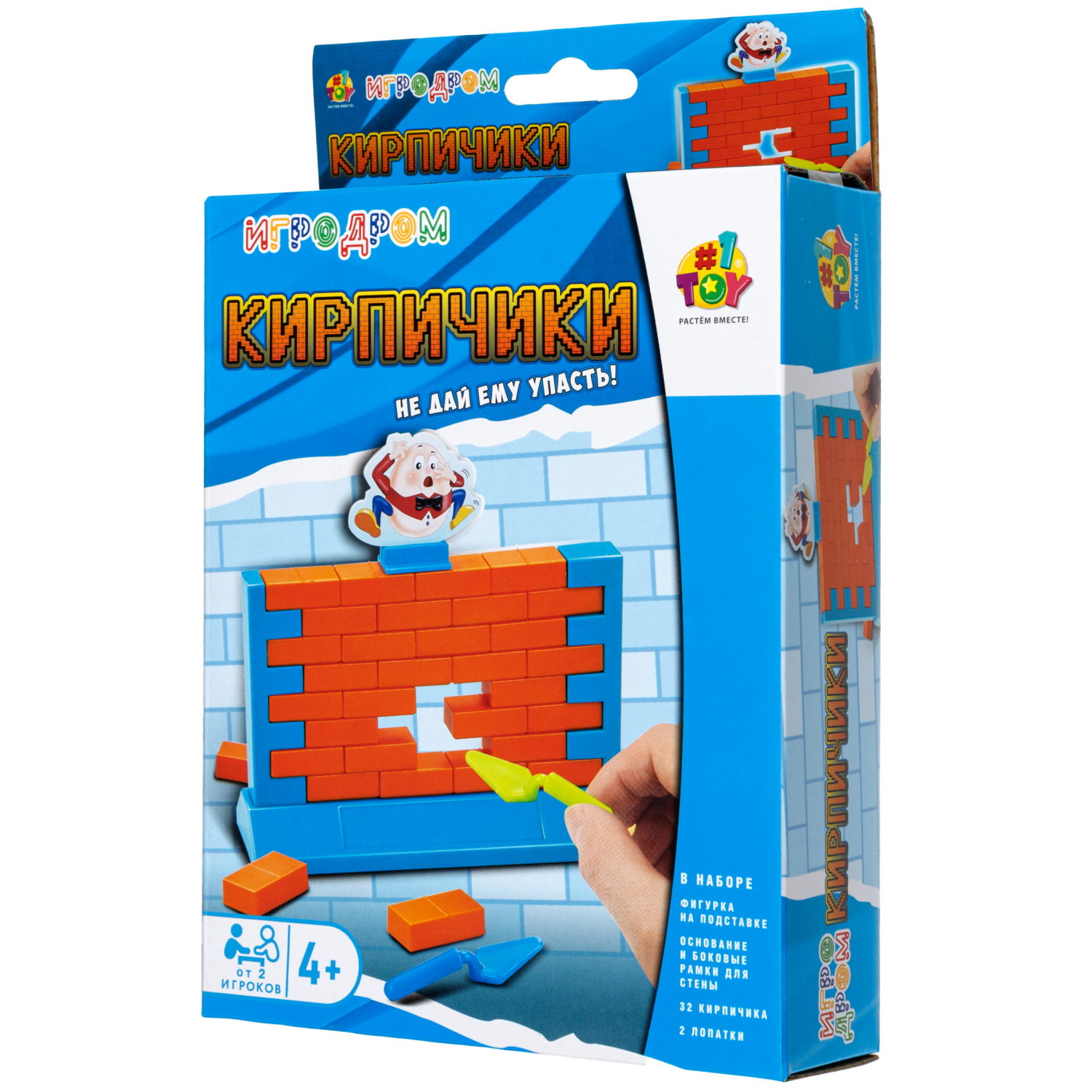 Настольная игра 1TOY Игродром Кирпичики