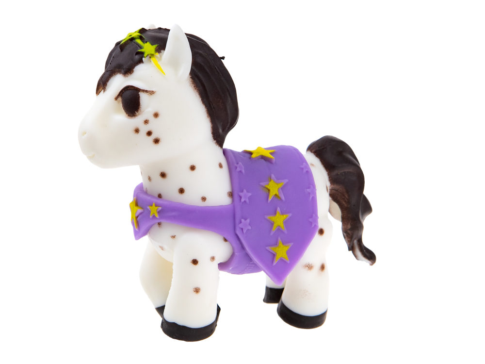1TOY Пони на фасоне Звездочка, пони тянущиеся в костюмчиках 10см,  пакет с окном, 12 шт в д/б