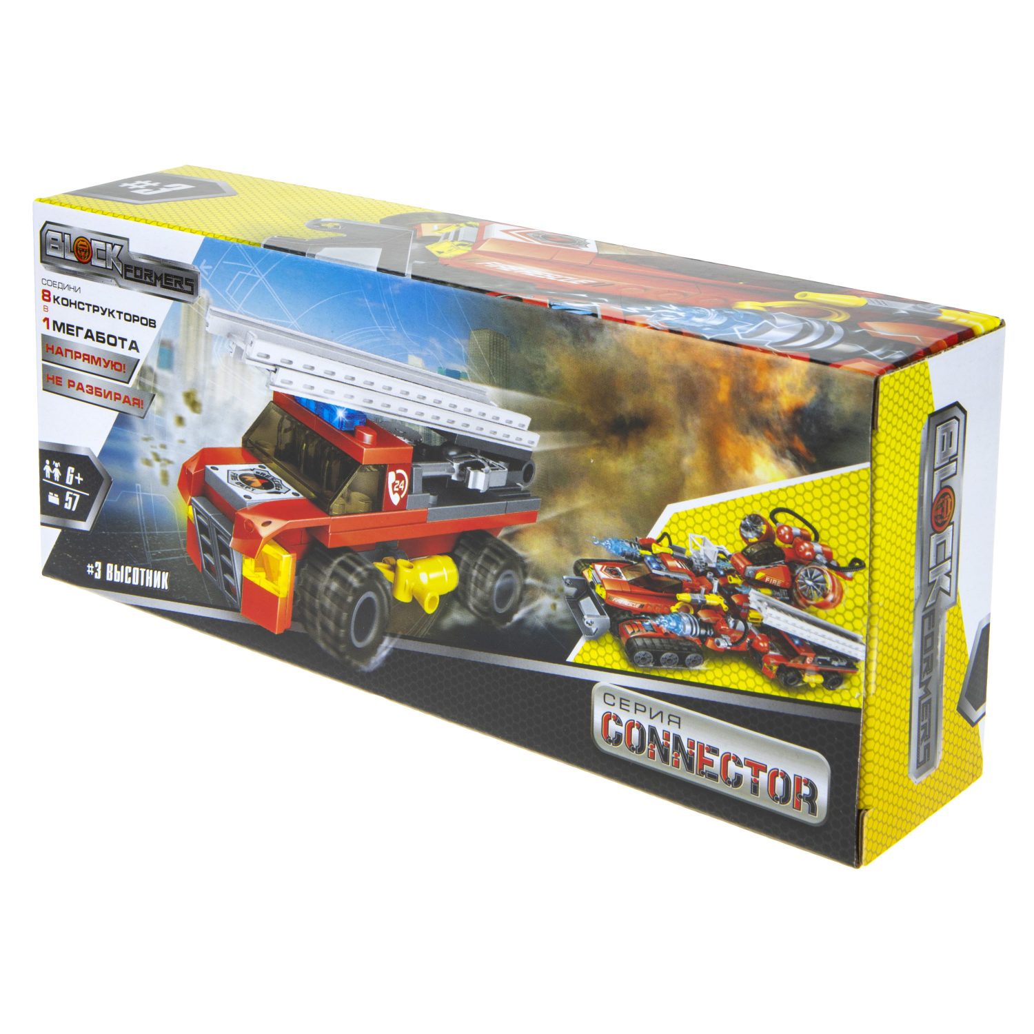 Конструктор  Трансформер BLOCKFORMERS конструктор "Трансфайертрак" Cерия CONNECTOR, 8 видов на выбор