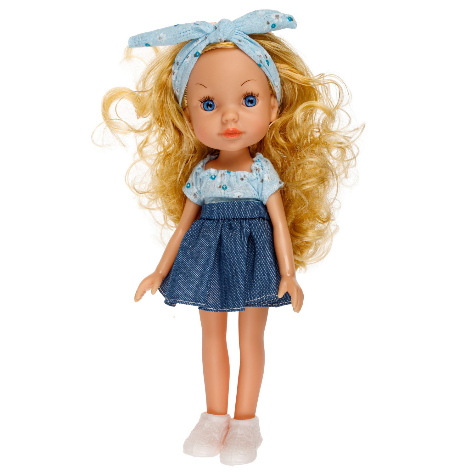 Кукла для девочки 1TOY Alisa испанский стиль, блондинка с длинными волосами, маленькая, 23 см