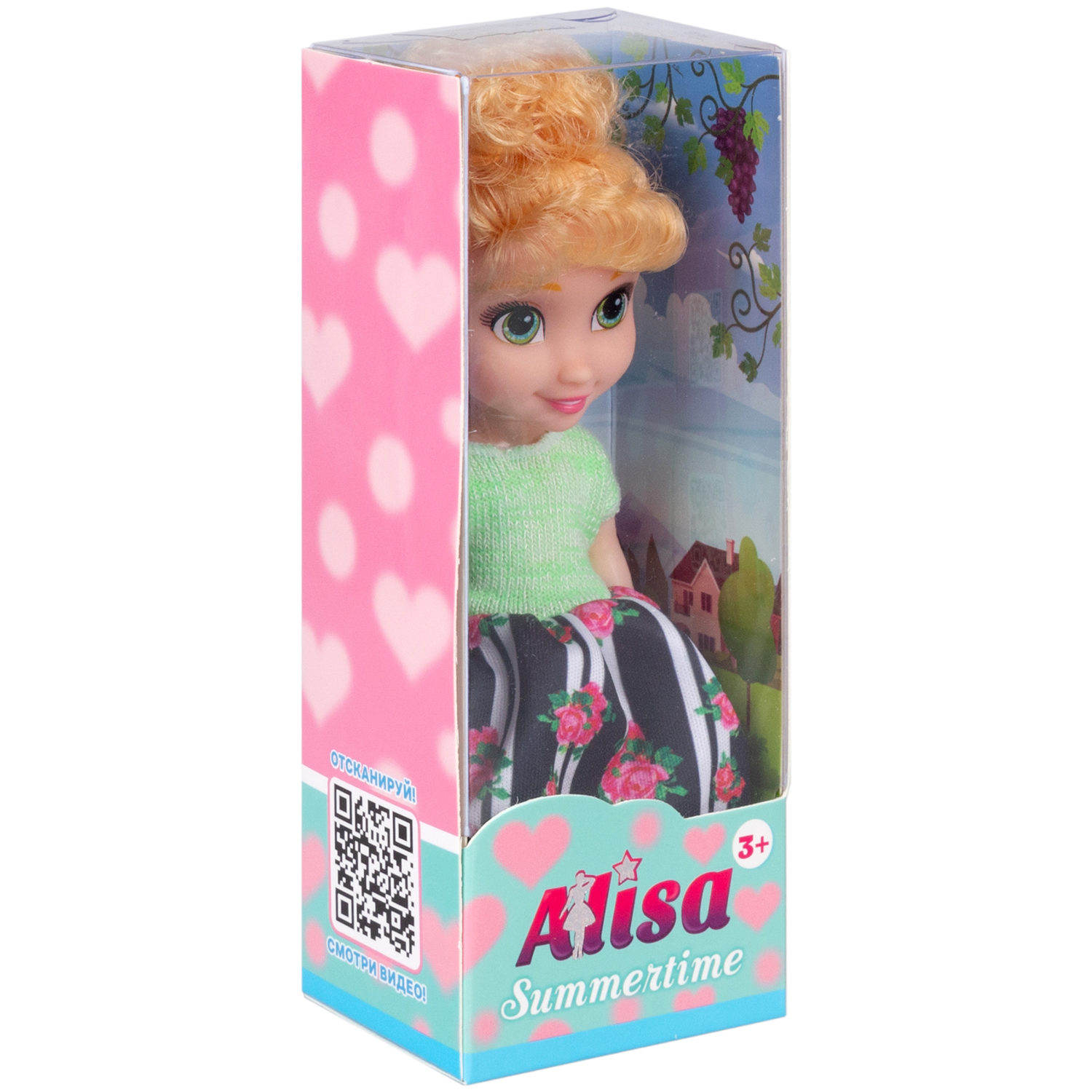 Кукла 1TOY ALISA SUMMERTIME, в платье, 16 см