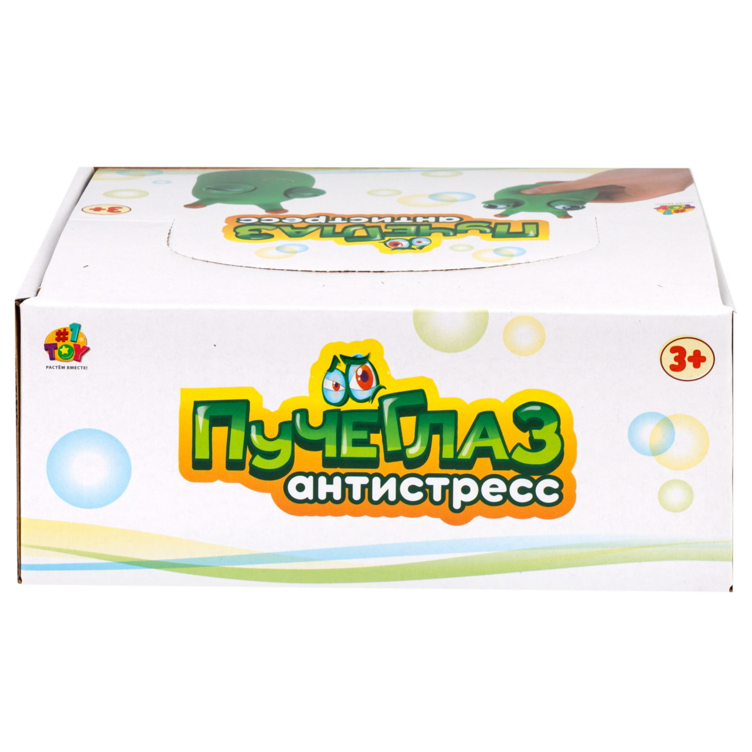 1toy Пучеглаз-антистресс "Улитка" 4,4х4,9х7,3 см, 12 шт. в д/б