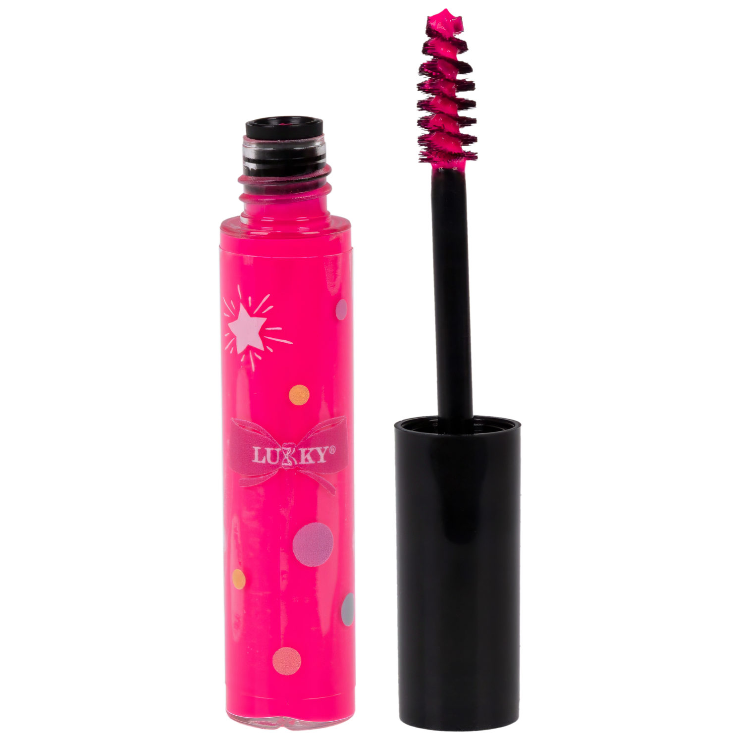 Неоновая тушь для волос Lukky Neon Glam, розовая, 5 мл