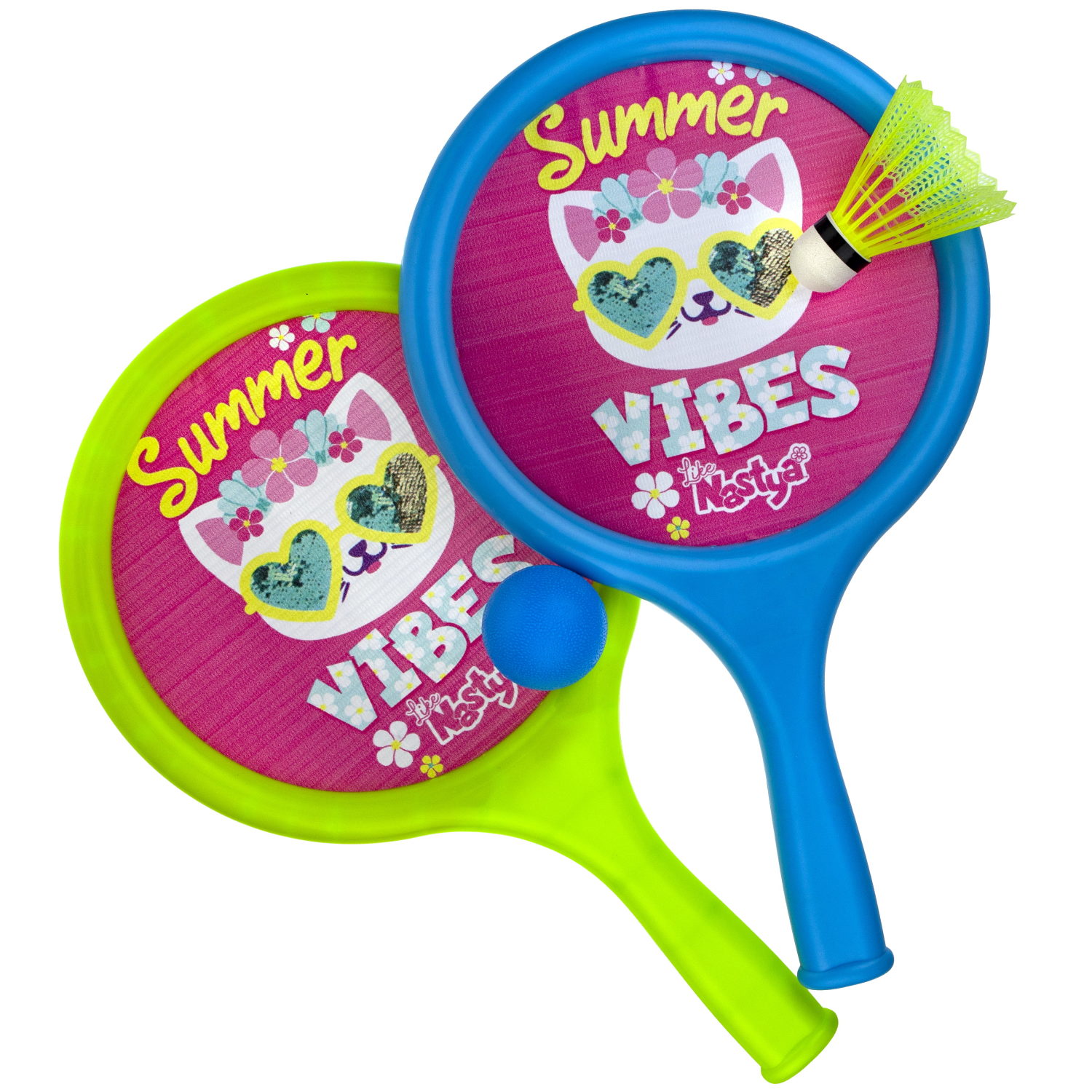 Ракетки для настольного тенниса Like Nastya, волан, мячик