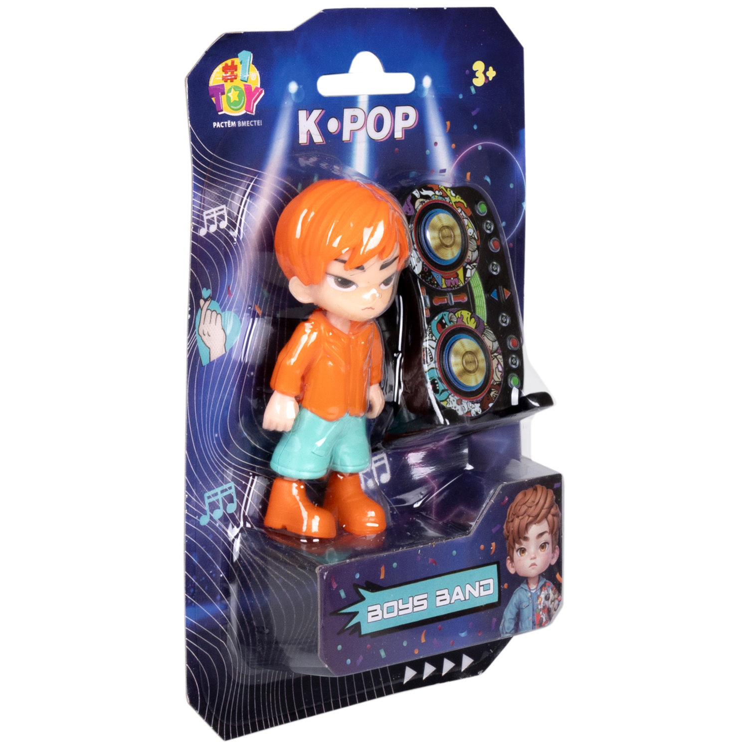 Кукла 1TOY K-POP Boys band с музыкальными инструментами, 6 видов в ассортименте
