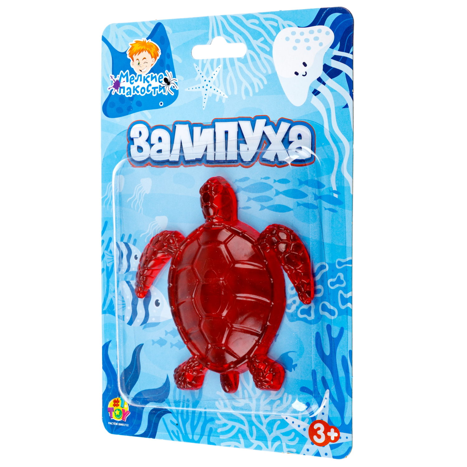 Игрушка-антистресс 1TOY Крутой замес Залипуха Черепаха