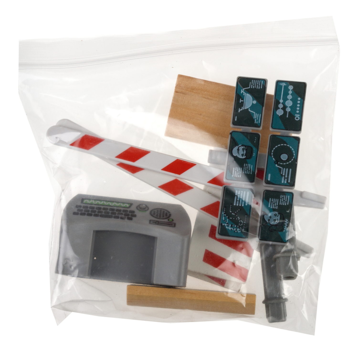 Деревянная железная дорога 1TOY GOODOK "Космопорт" с электропоездом и аксессуарами, 89 деталей