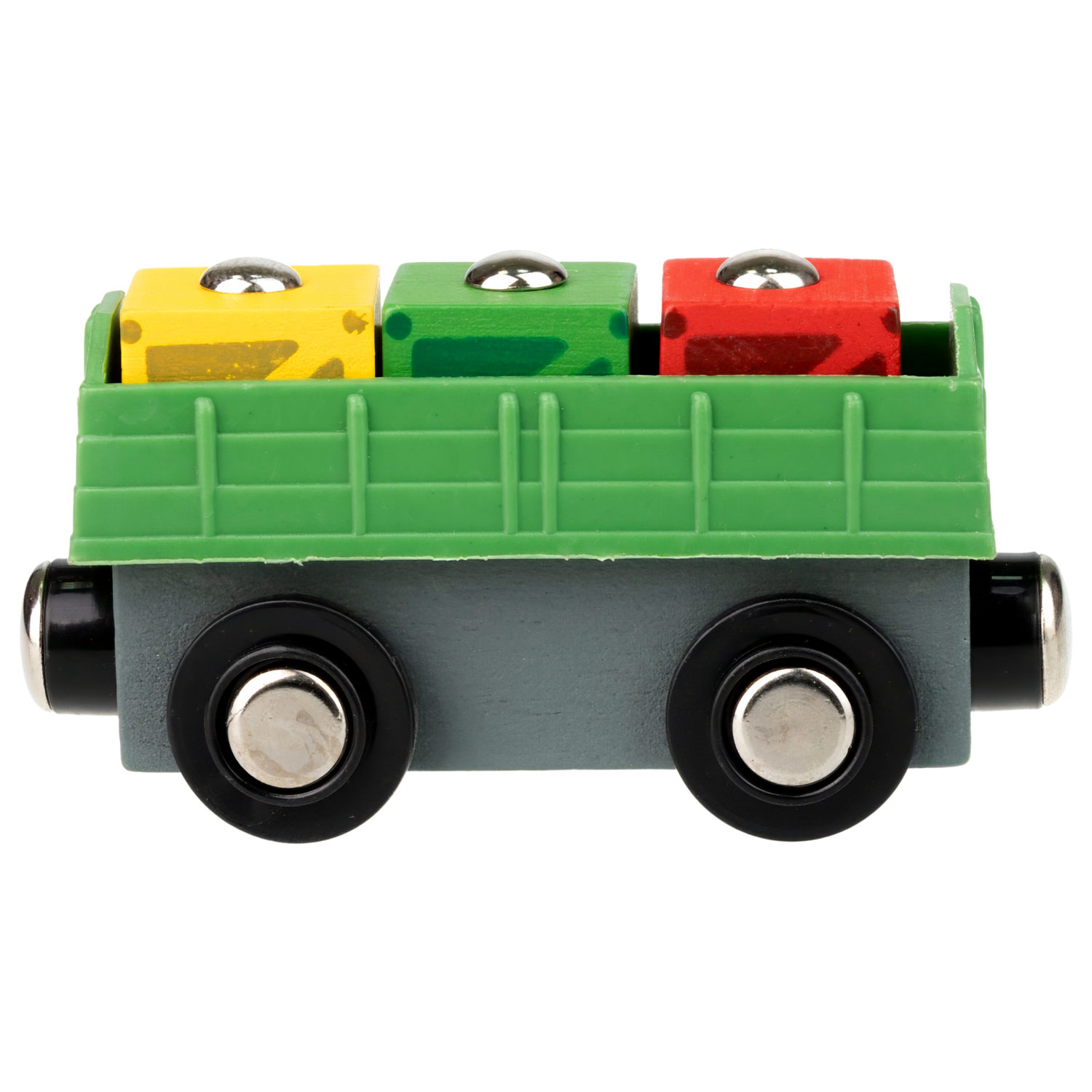 Деревянная железная дорога 1TOY GOODOK "Грузоперевозки" с поездом и аксессуарами, 16 деталей