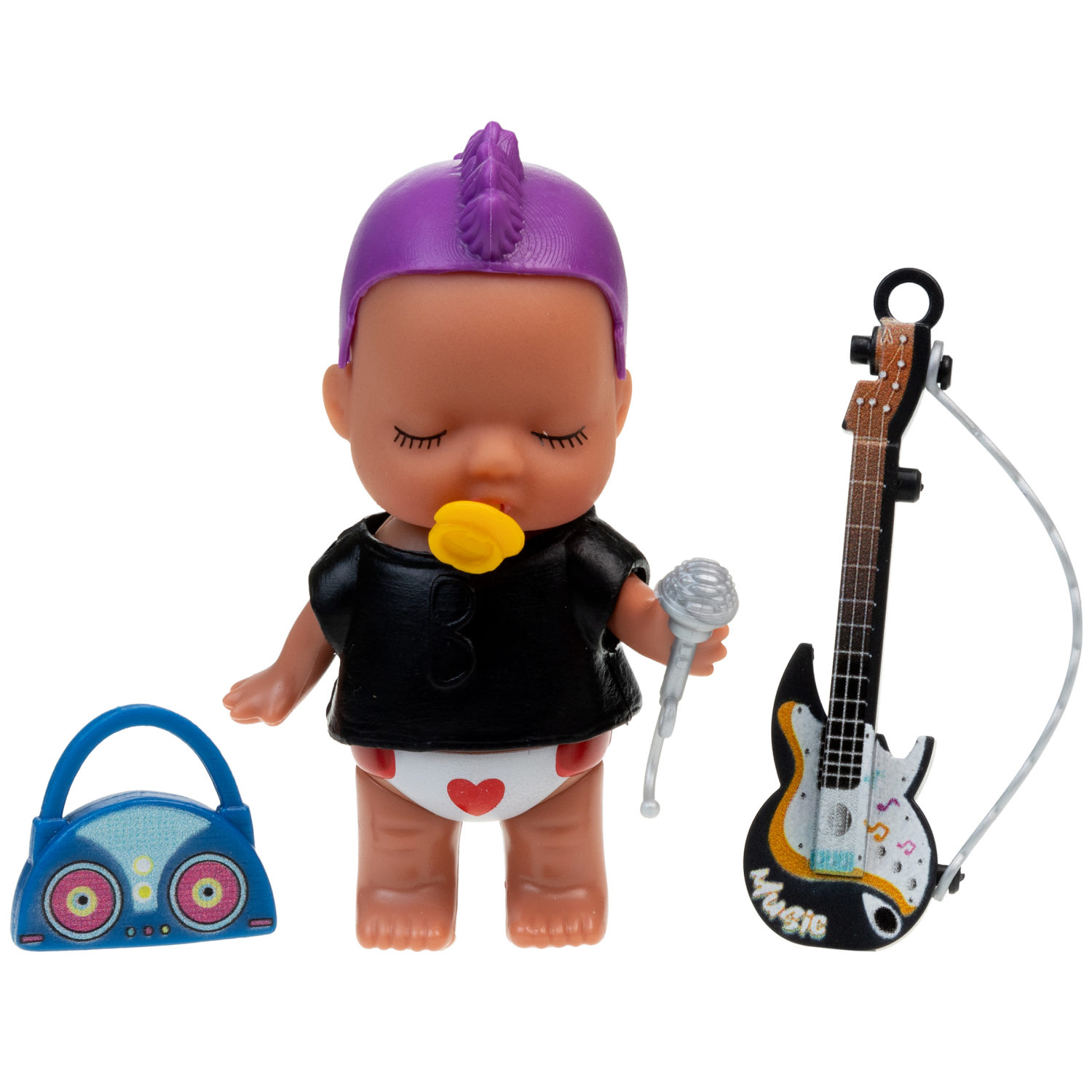 1TOY LUCKY BOX Baby rock пупс с аксессуарами, в асс. 6 видов, в кор., 12 шт в дб.