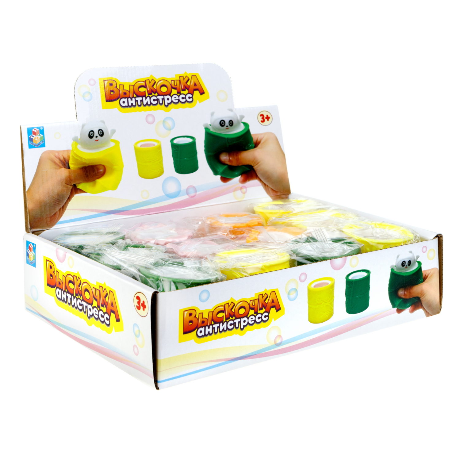 1TOY Жмяка Выскочка.Панда