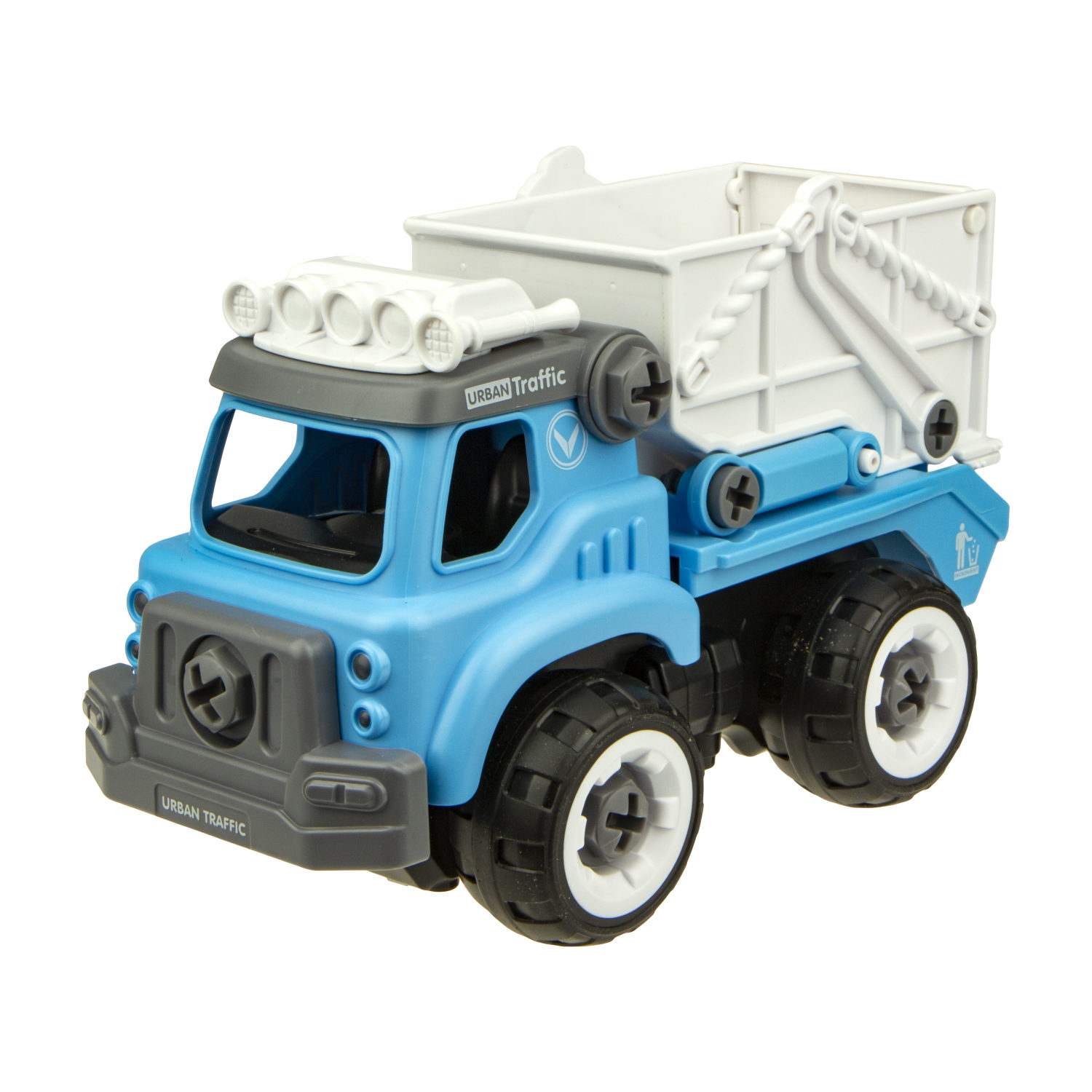 Машинка 1TOY "Сити-сервис" мусоровоз на радиоуправлении.