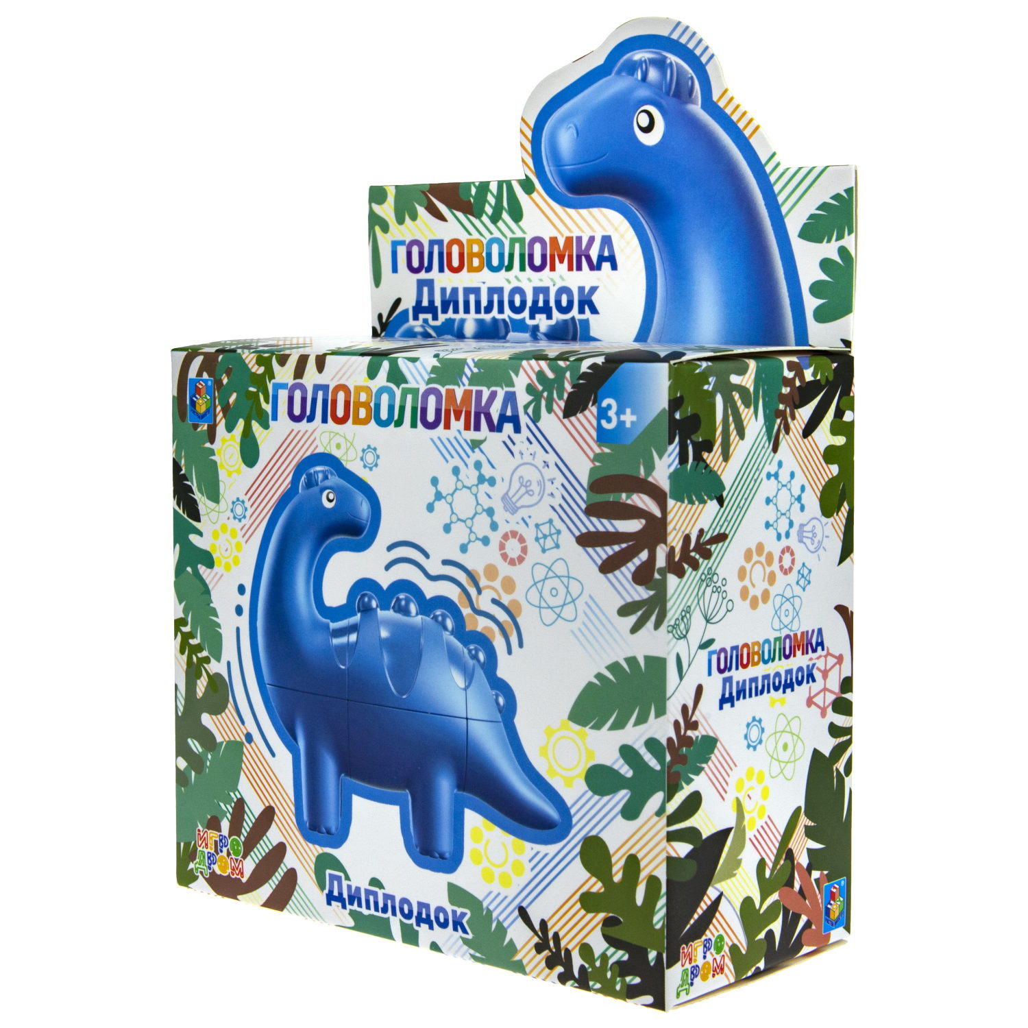 1TOY Головоломка динозавр "Диплодок", кор. 12*5,7*7,5см