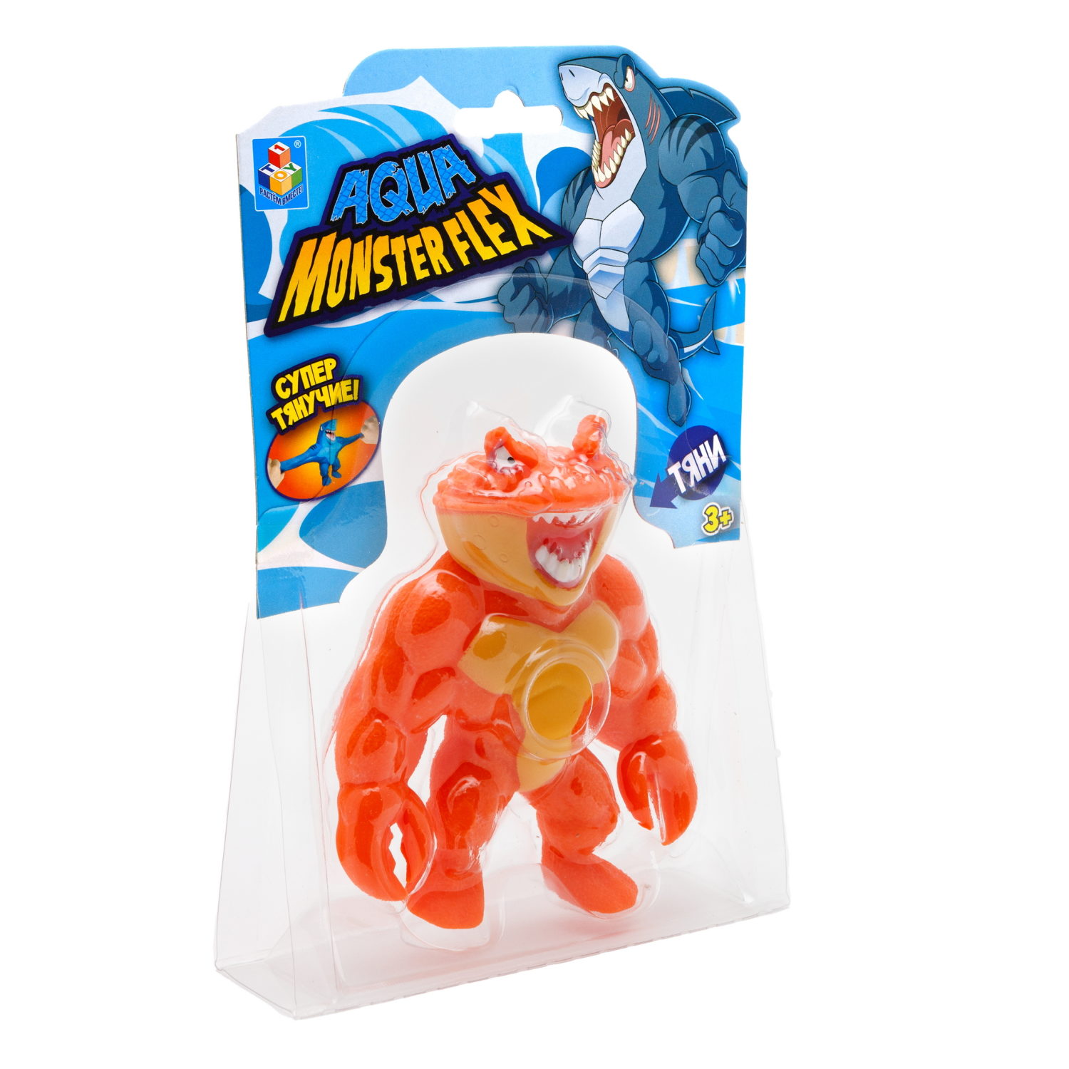 1Toy Игрушка для мальчика, тянучка монстр MONSTER FLEX AQUA, антистресс, 14 видов в ассортименте