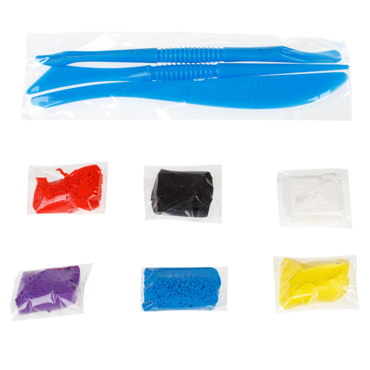 Набор Реконструктор "Бронтозавр", скелет динозавра + лёгкий пластилин, 6 цветов