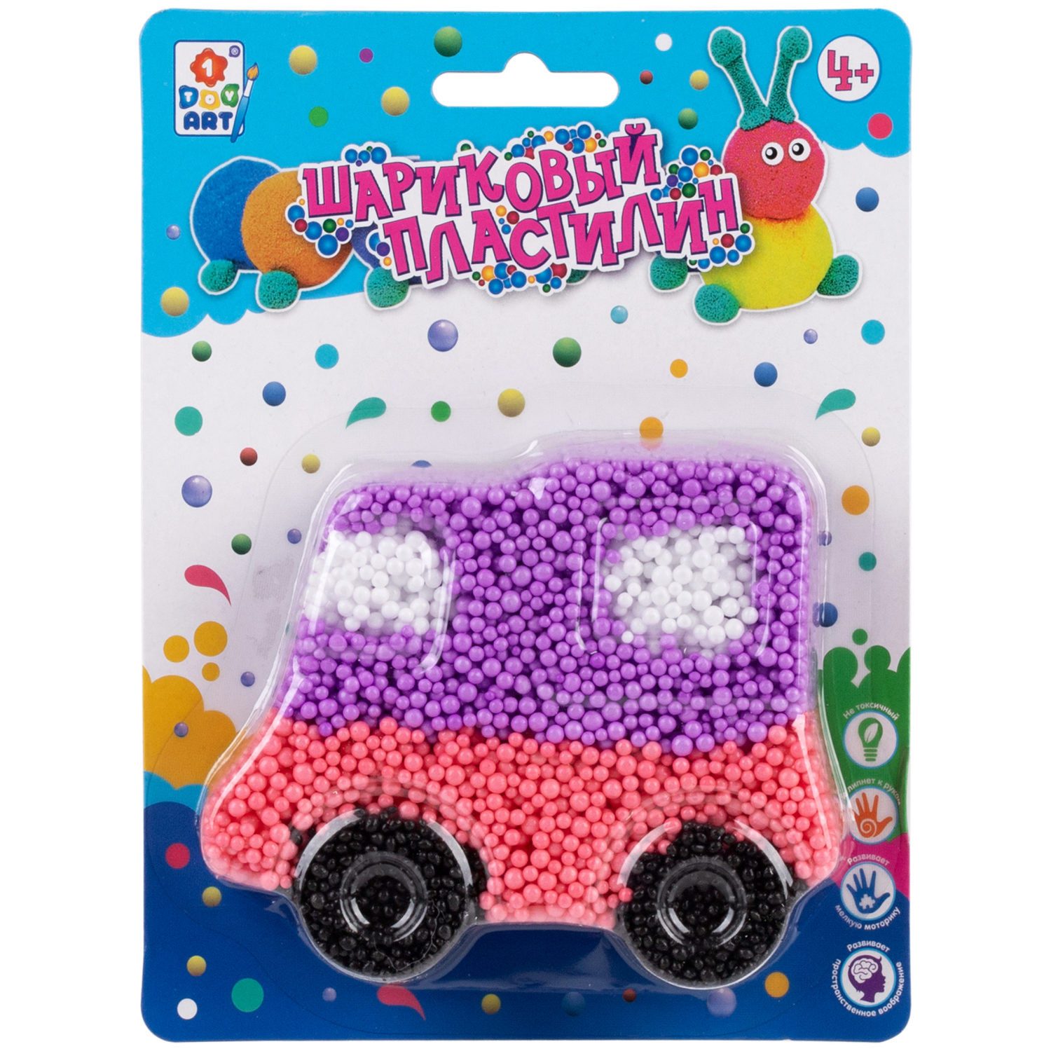 Шариковый пластилин "Грузовик", в блистере 17,8х13х2,5 см