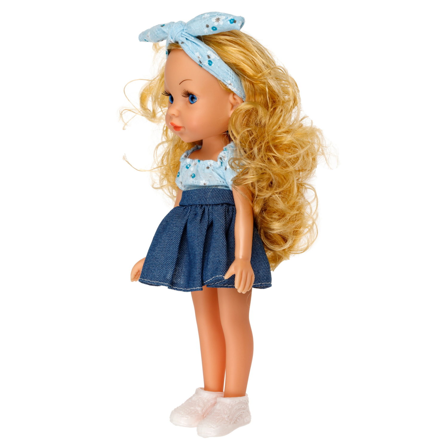 Кукла для девочки 1TOY Alisa испанский стиль, блондинка с длинными волосами, маленькая, 23 см