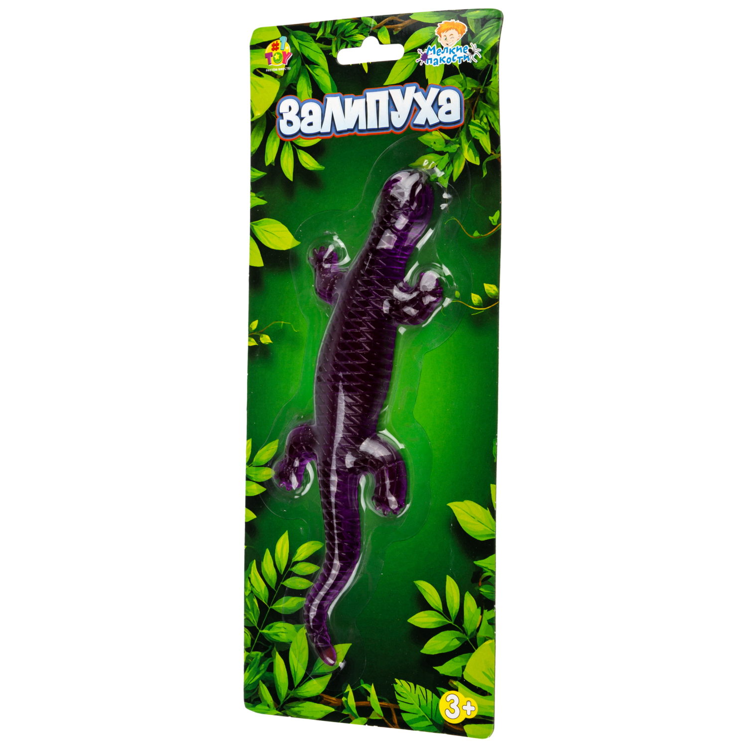 Жмяка липучая 1TOY Залипуха Ящерица, лизун