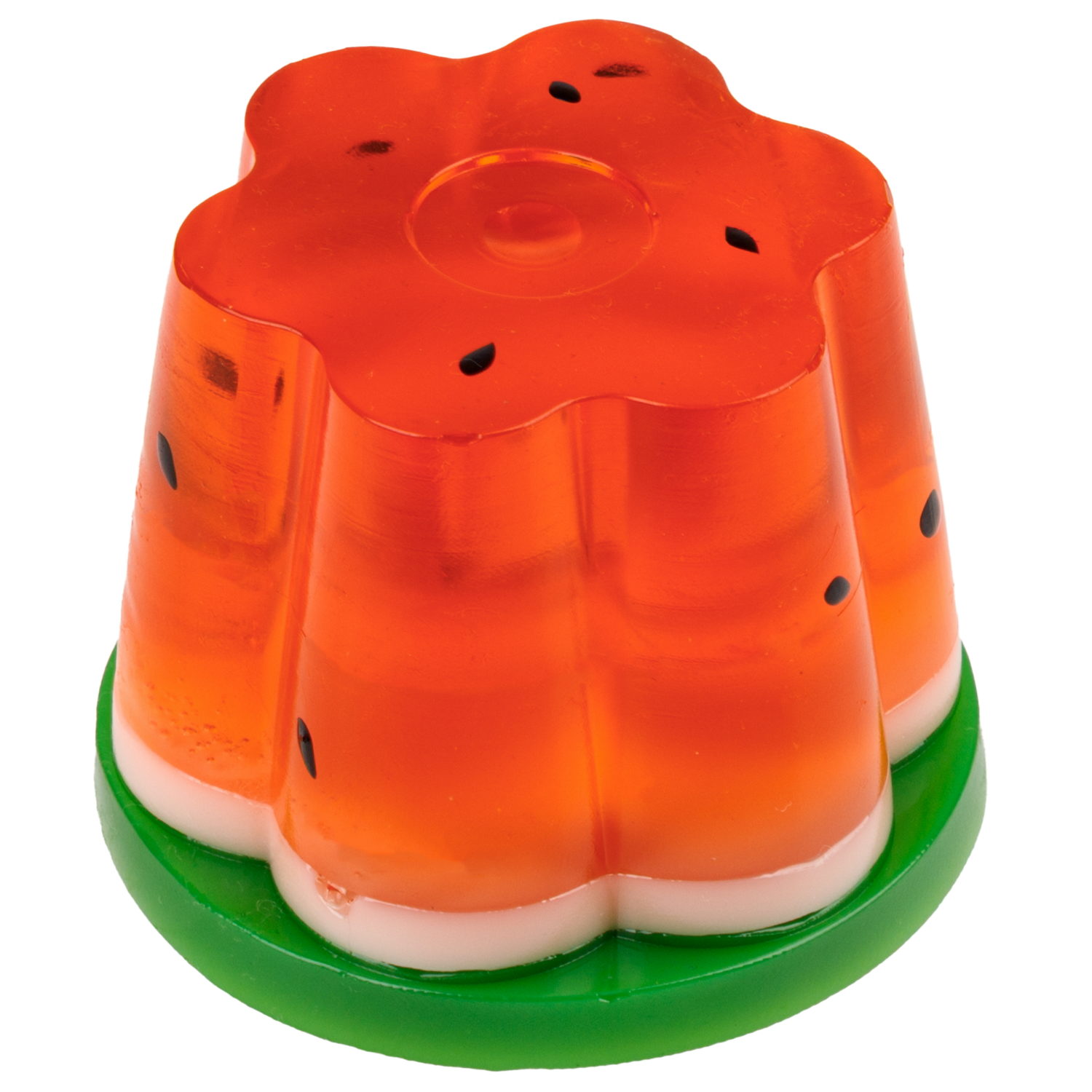 Игрушка-антистресс 1TOY Крутой замес Няшка-вкусняшка арбузный десерт, 7,5х7,5х5см