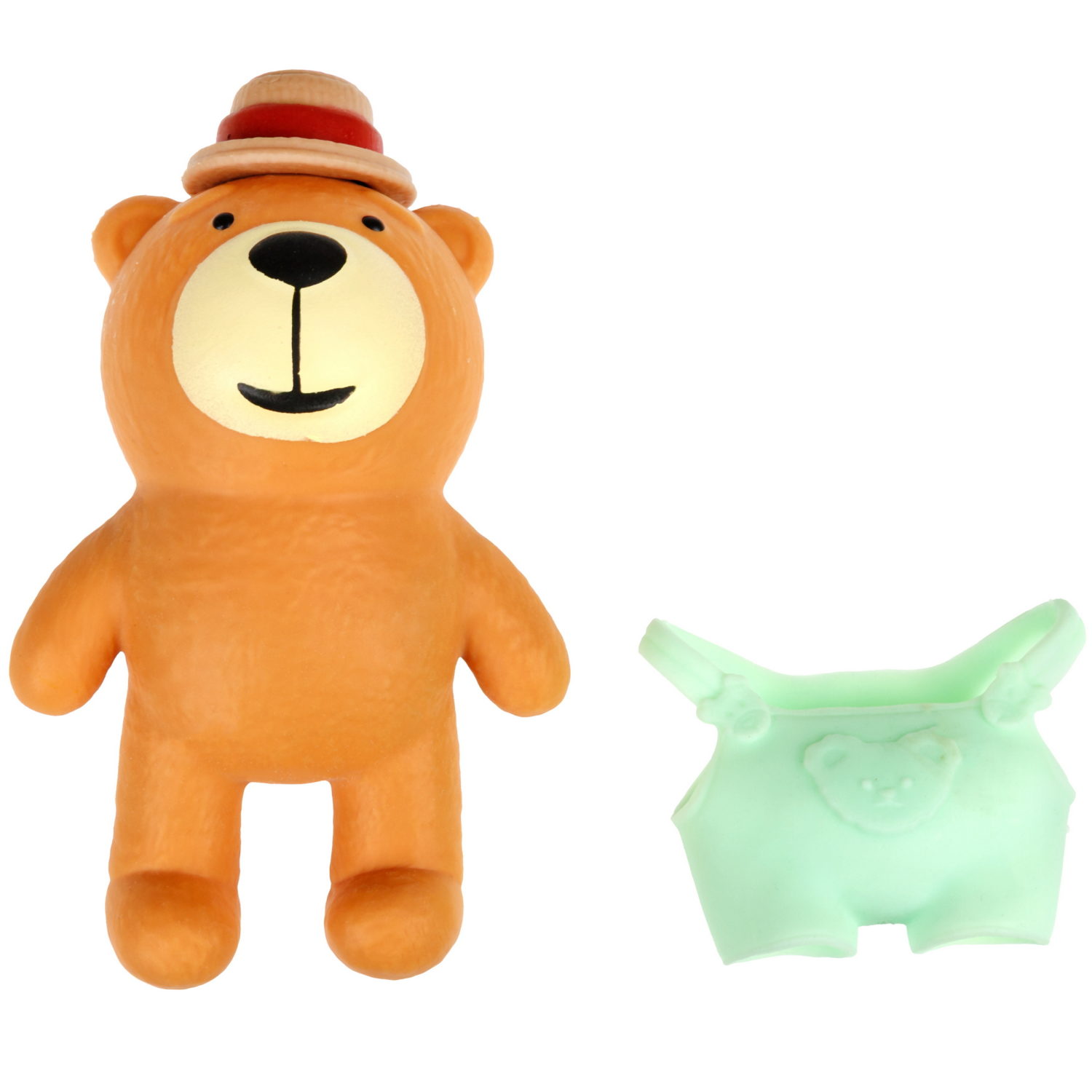 Антистресс-игрушка 1TOY Крутой замес медведь в костюме, 15х11 см