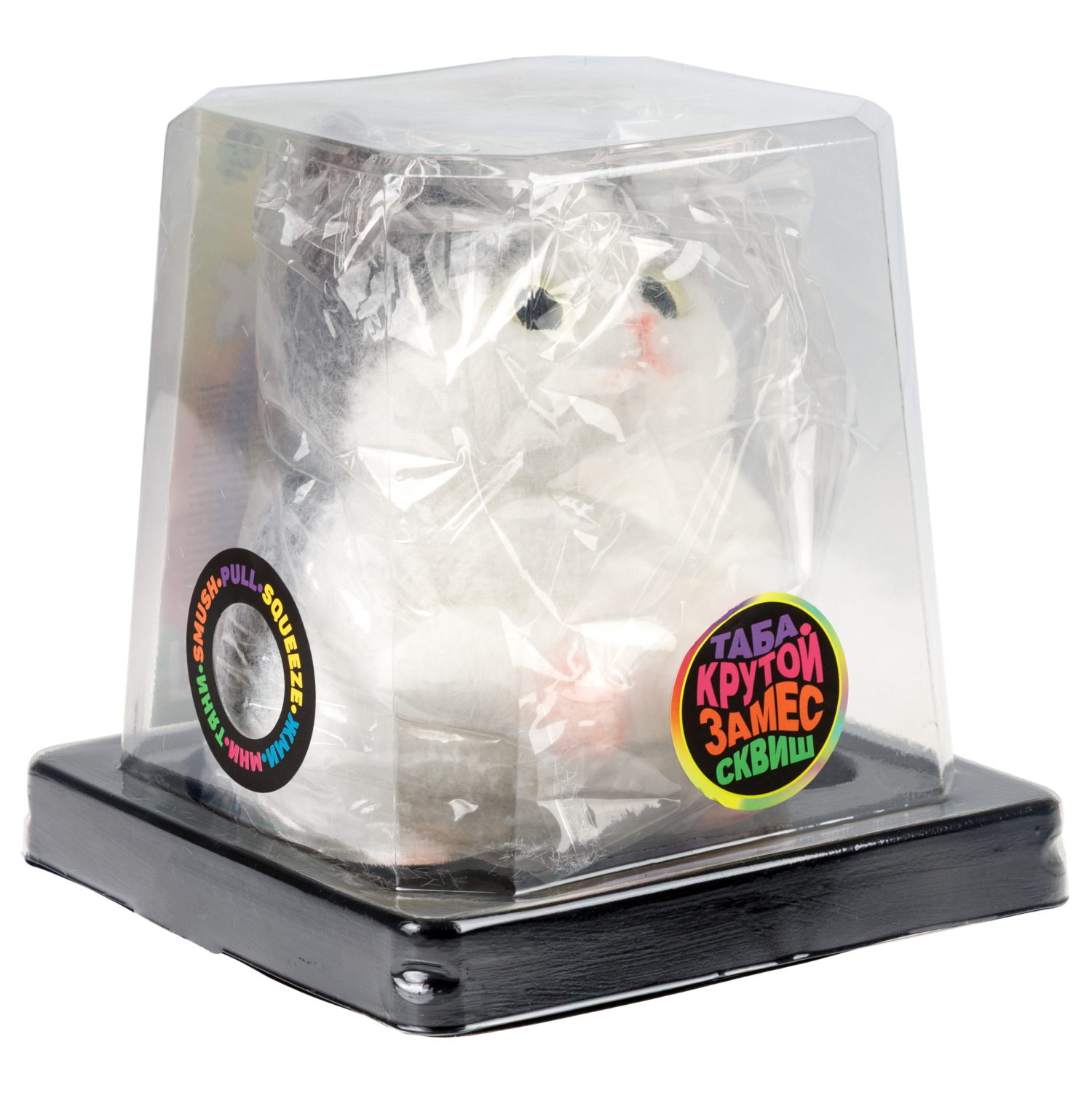 Таба сквиш 1TOY Крутой замес Пушок Кот, 17х12,5х11,5 см