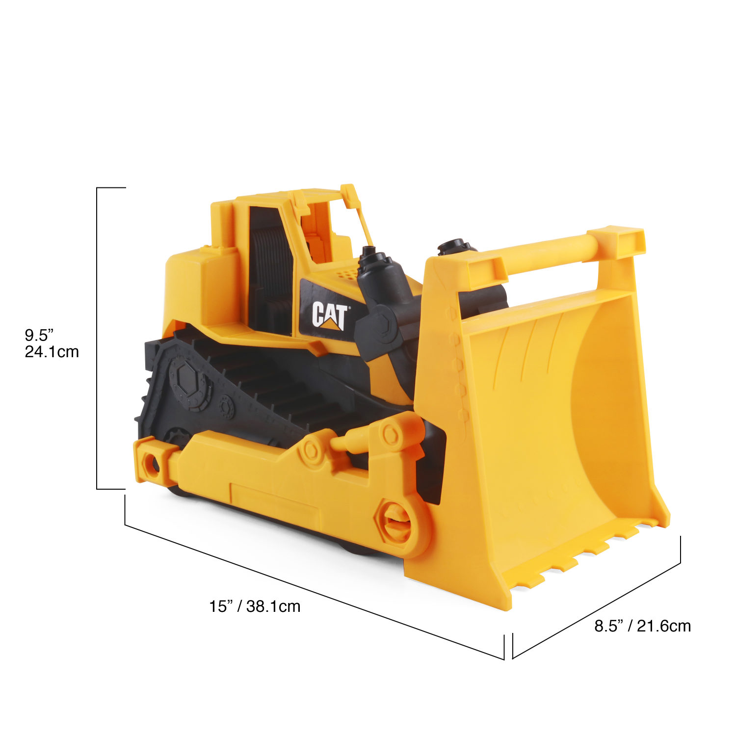 Бульдозер игрушка CAT большой для песочницы, трактор с ковшом, экскаватор
