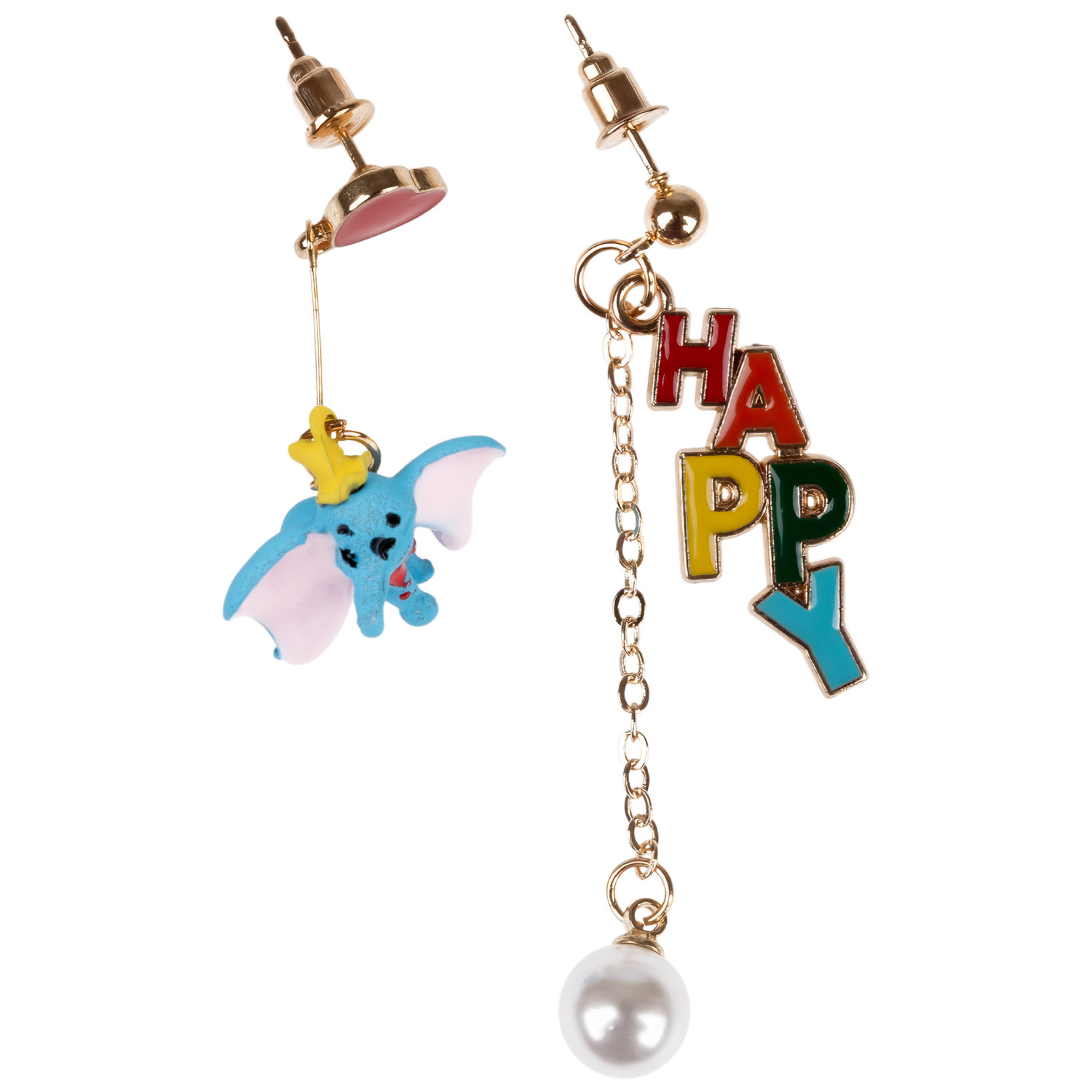 Серьги-гвоздики Lukky Fashion "Слоник Happy Birthday"