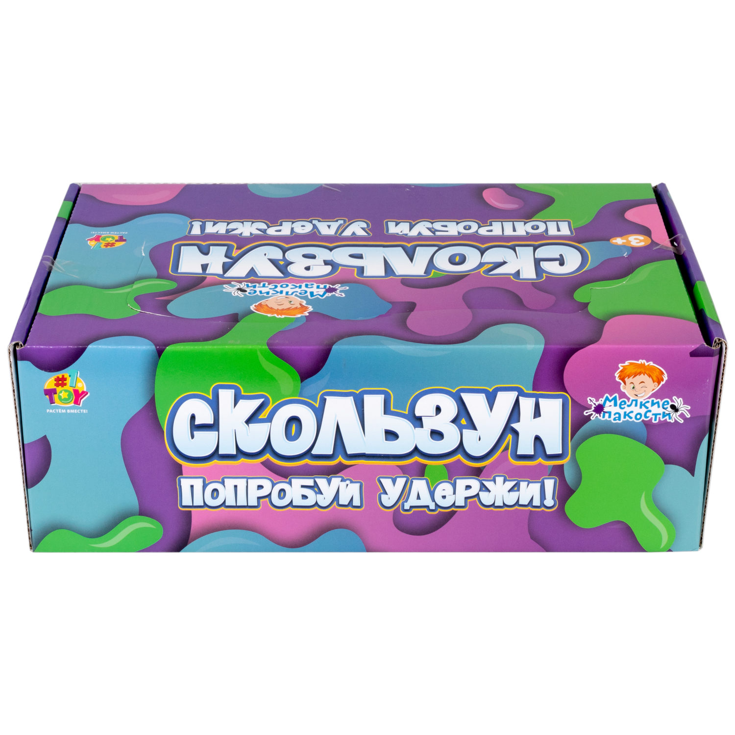 Скользун с блестками 1TOY,13х5 см, 4 цвета в ассортименте