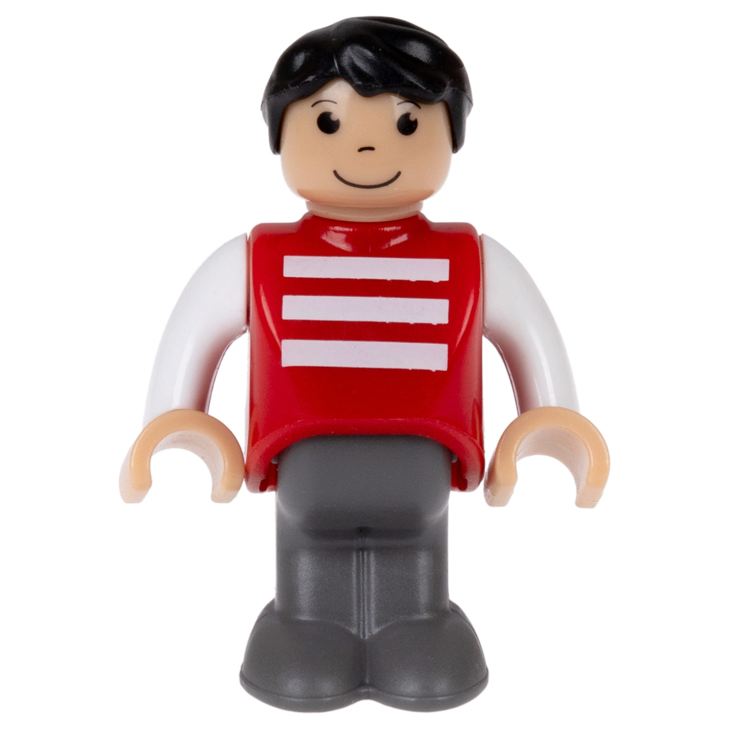 Деревянная железная дорога 1TOY GOODOK с электропоездом, 24 элемента