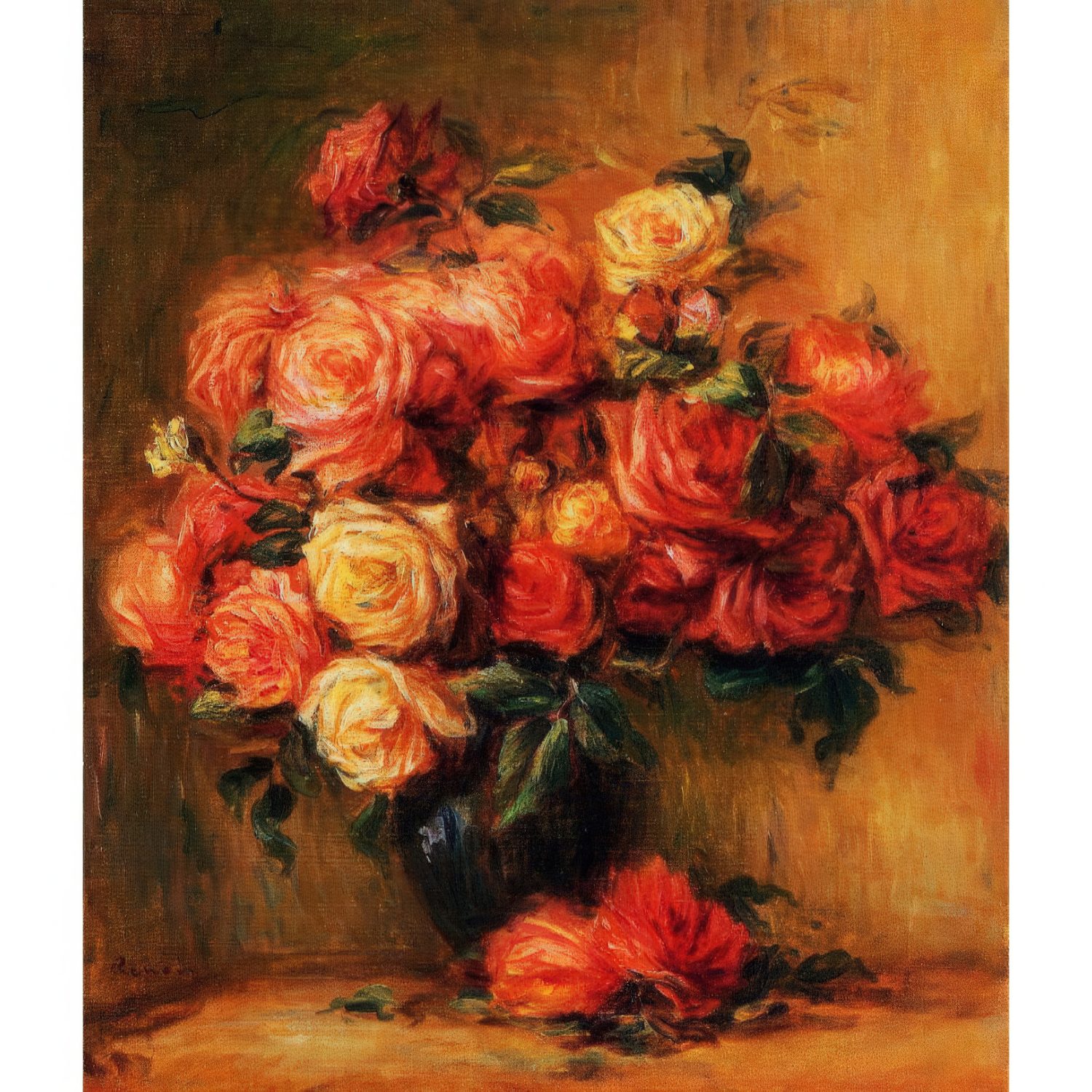 Деревянные пазлы Collection Art Пьер Огюст Ренуар, Букет роз, 75 деталей, 27х27 см