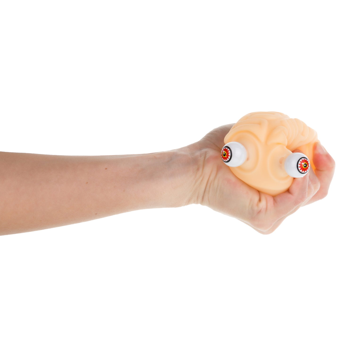 Игрушка антистресс для рук 1TOY пучеглаз Мозг, резиновая, мялка, жмякалка, для детей, для взрослого