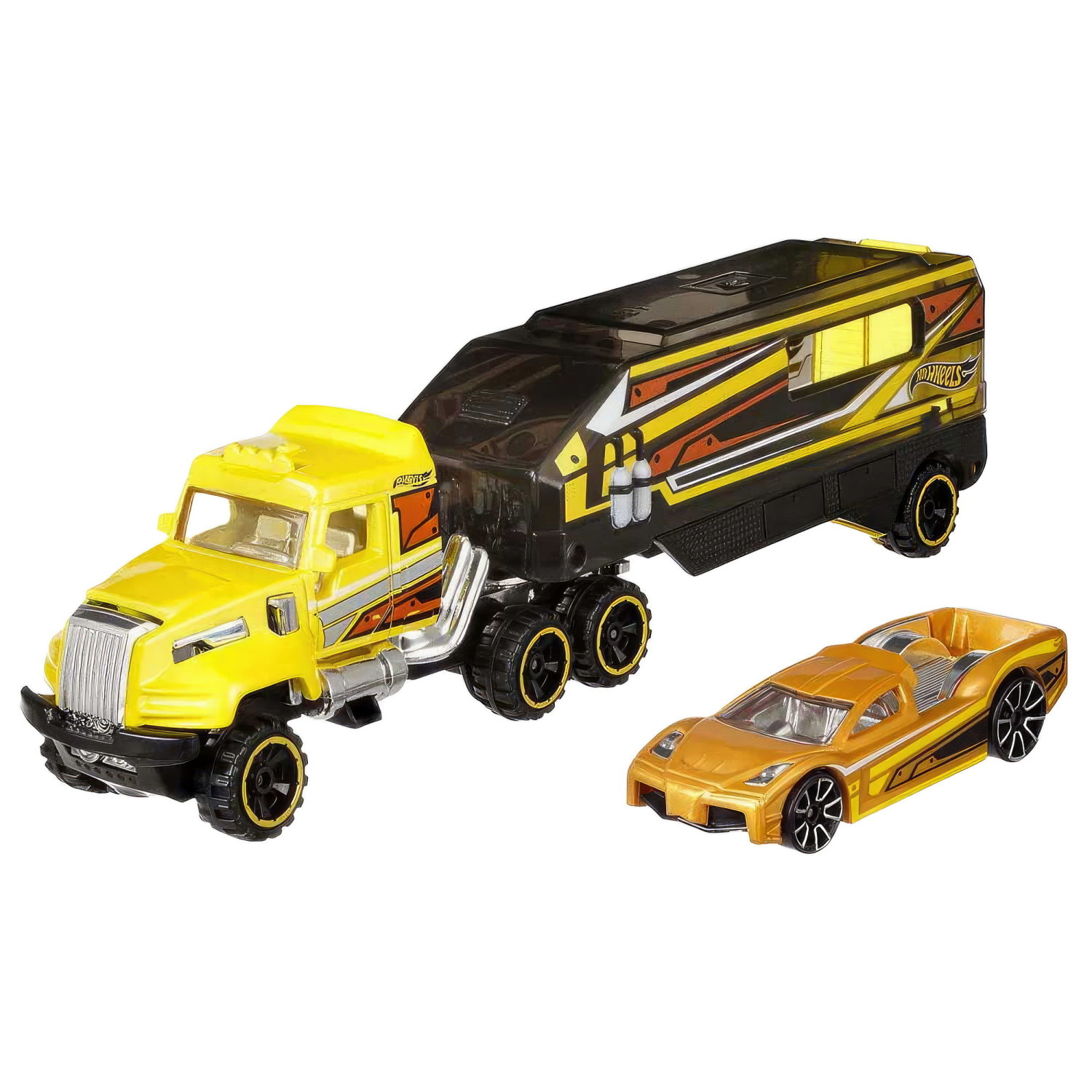 Hot wheels Набор игровой Супергрузовики со спортивными автомобилями, в асс.