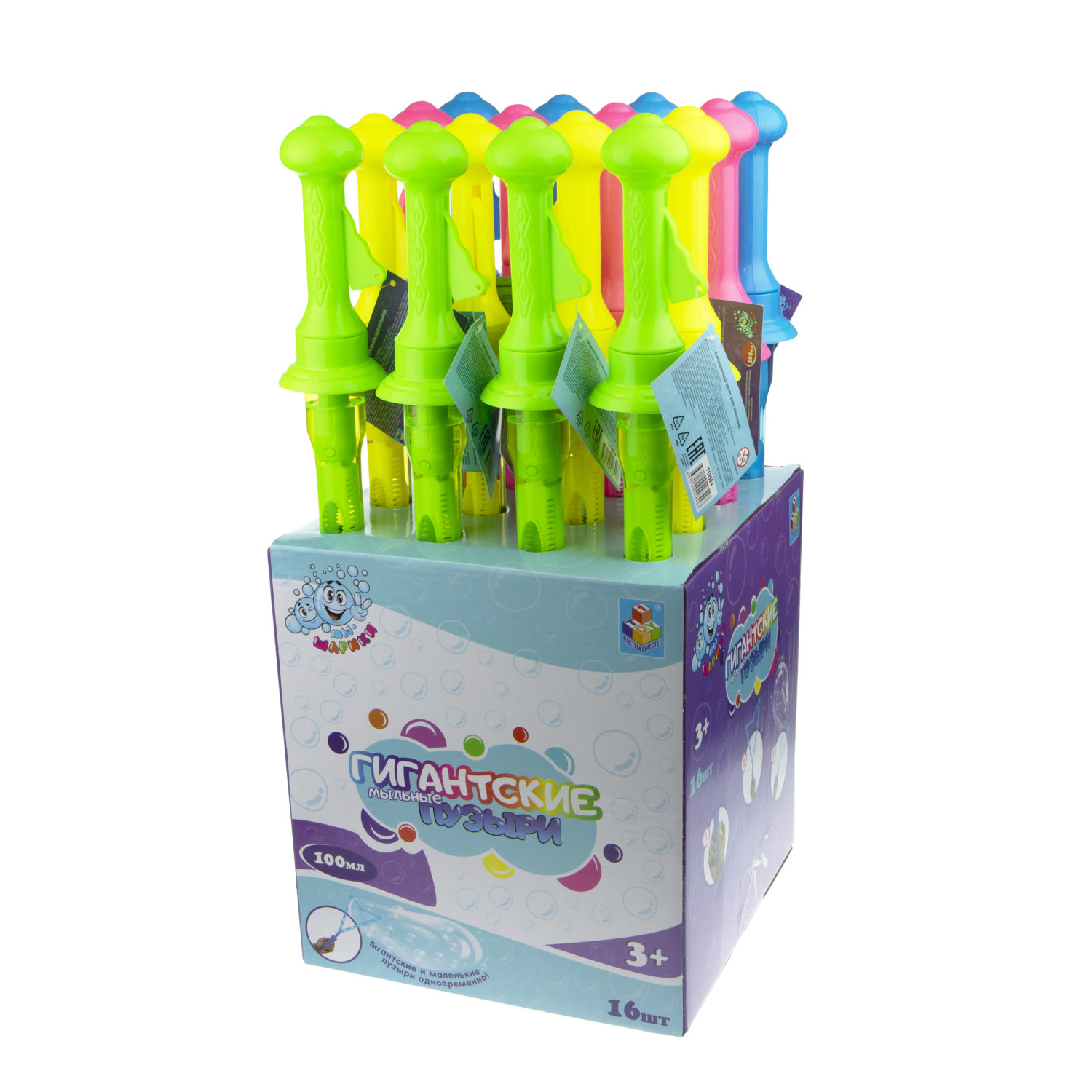 Мыльные пузыри 1TOY Мы-шарики! колба 30 мл