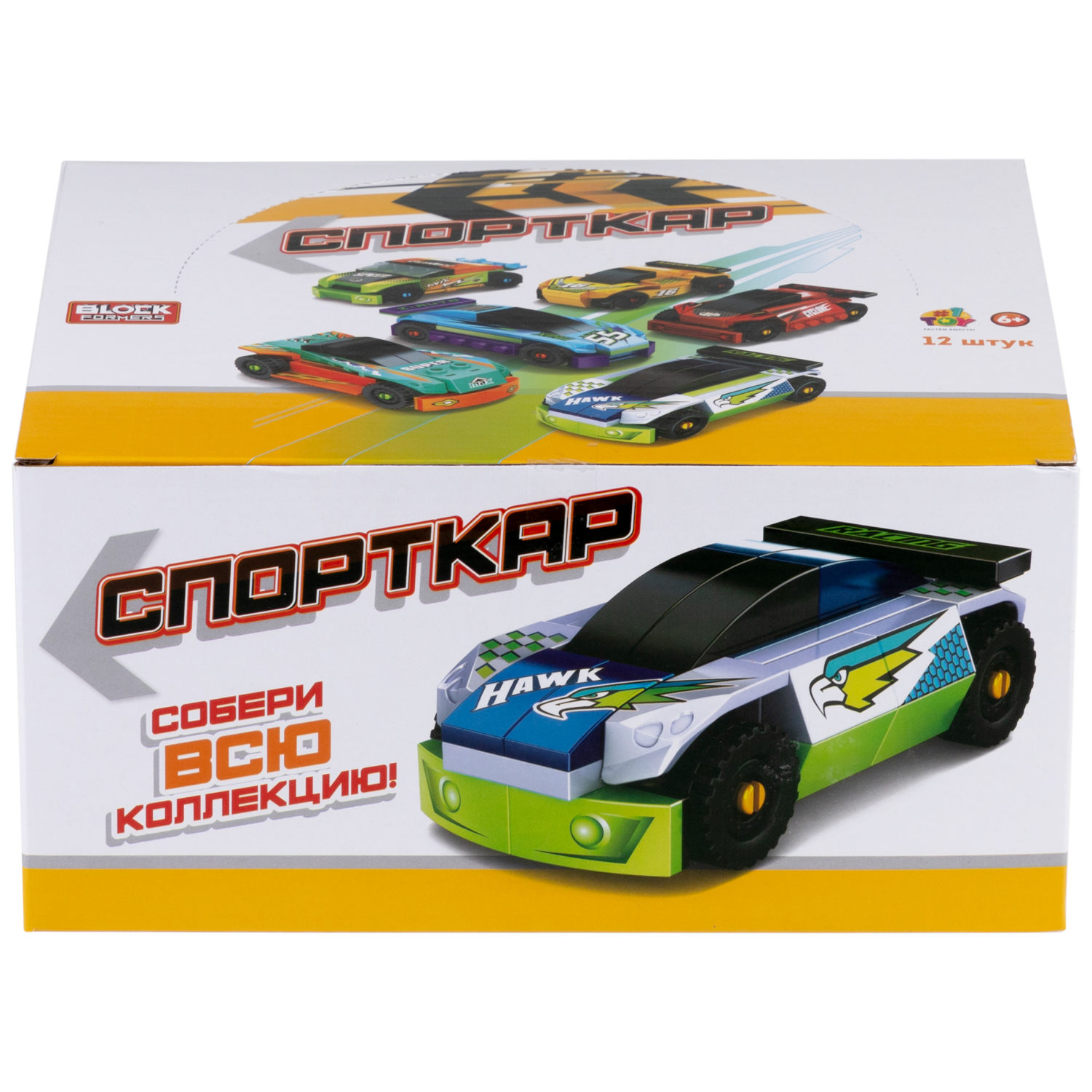 1TOY конструктор Blockformers "Спорткар", в ассортименте 6 видов