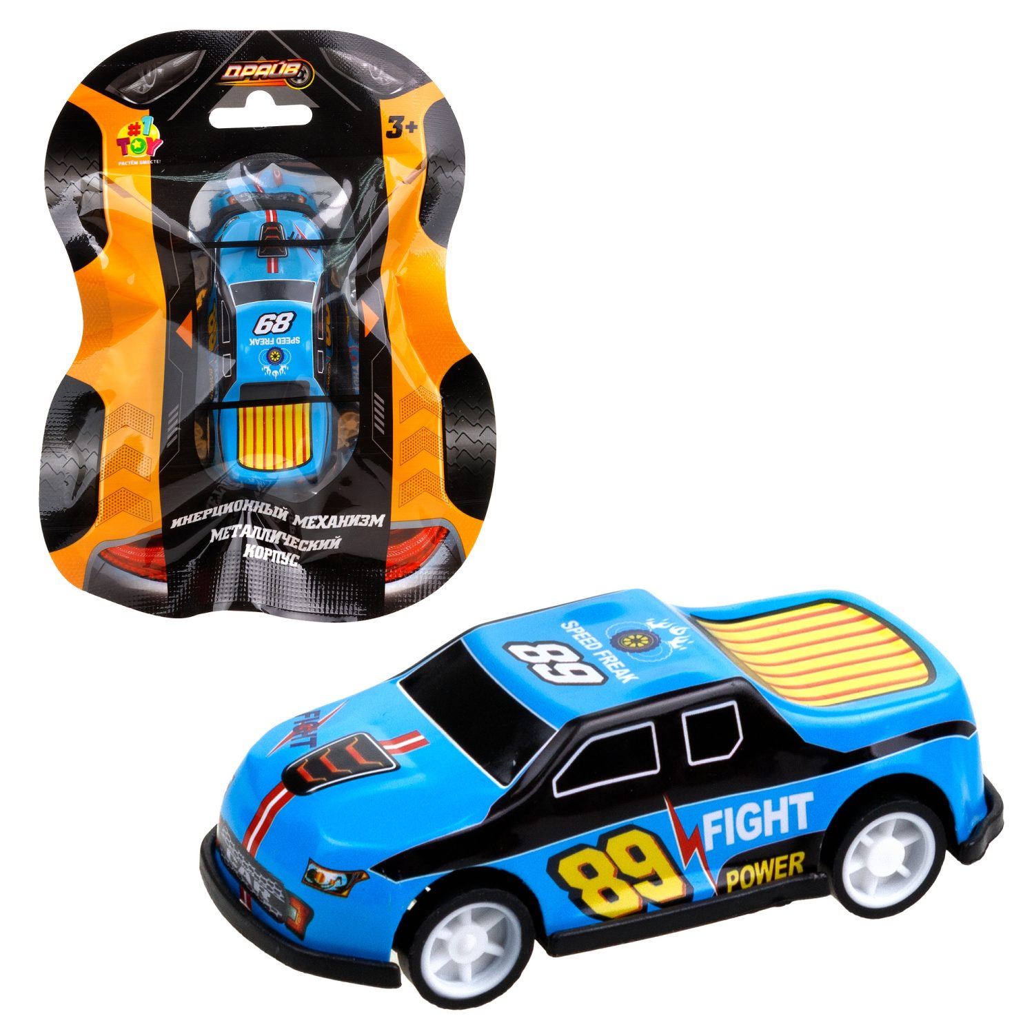 1toy Драйв Микромашинка, металлическая, инерционная, в ассортименте 92 вида