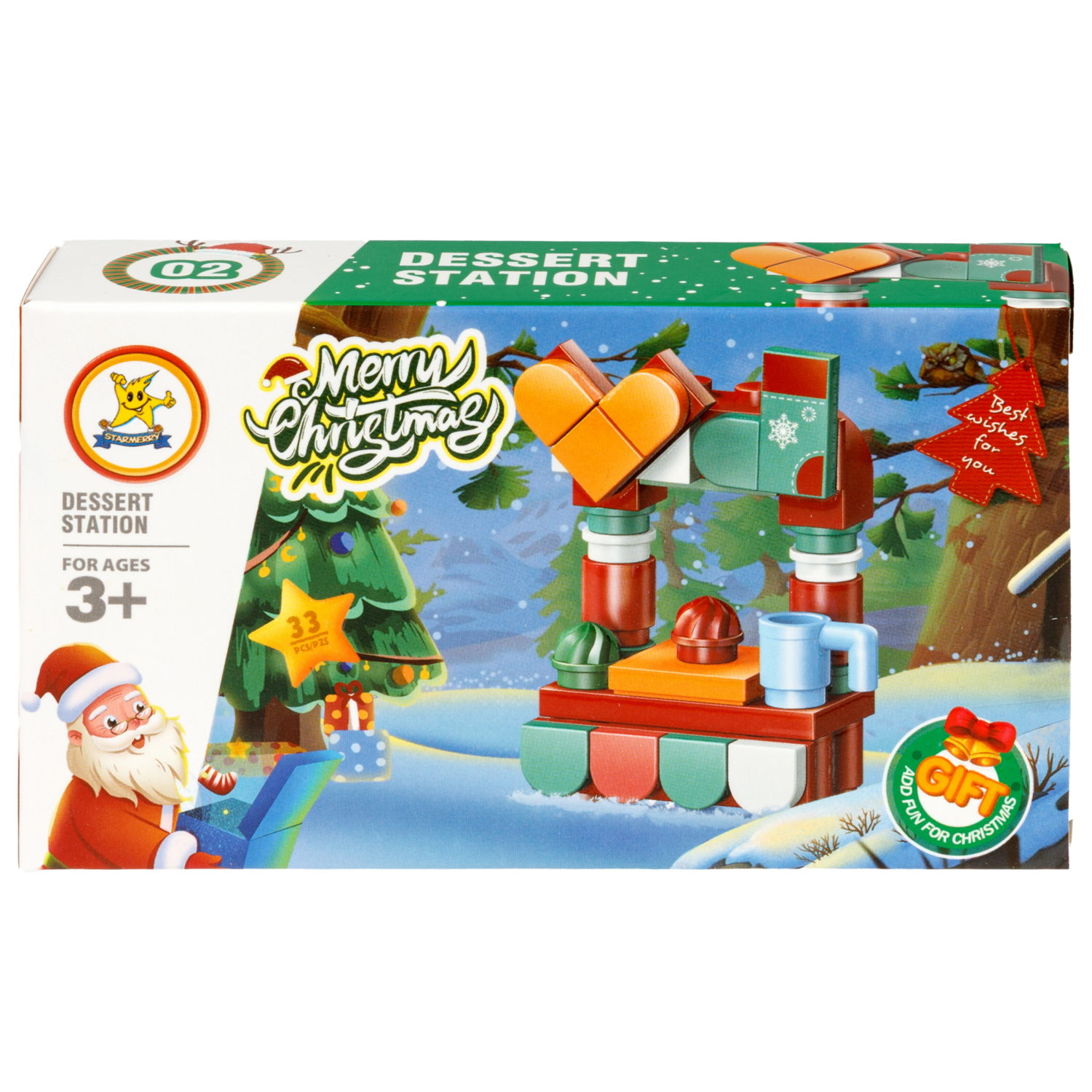 Конструктор 1TOY Blockformers "Рождество" 12 видов,  от 22 до 46 деталей