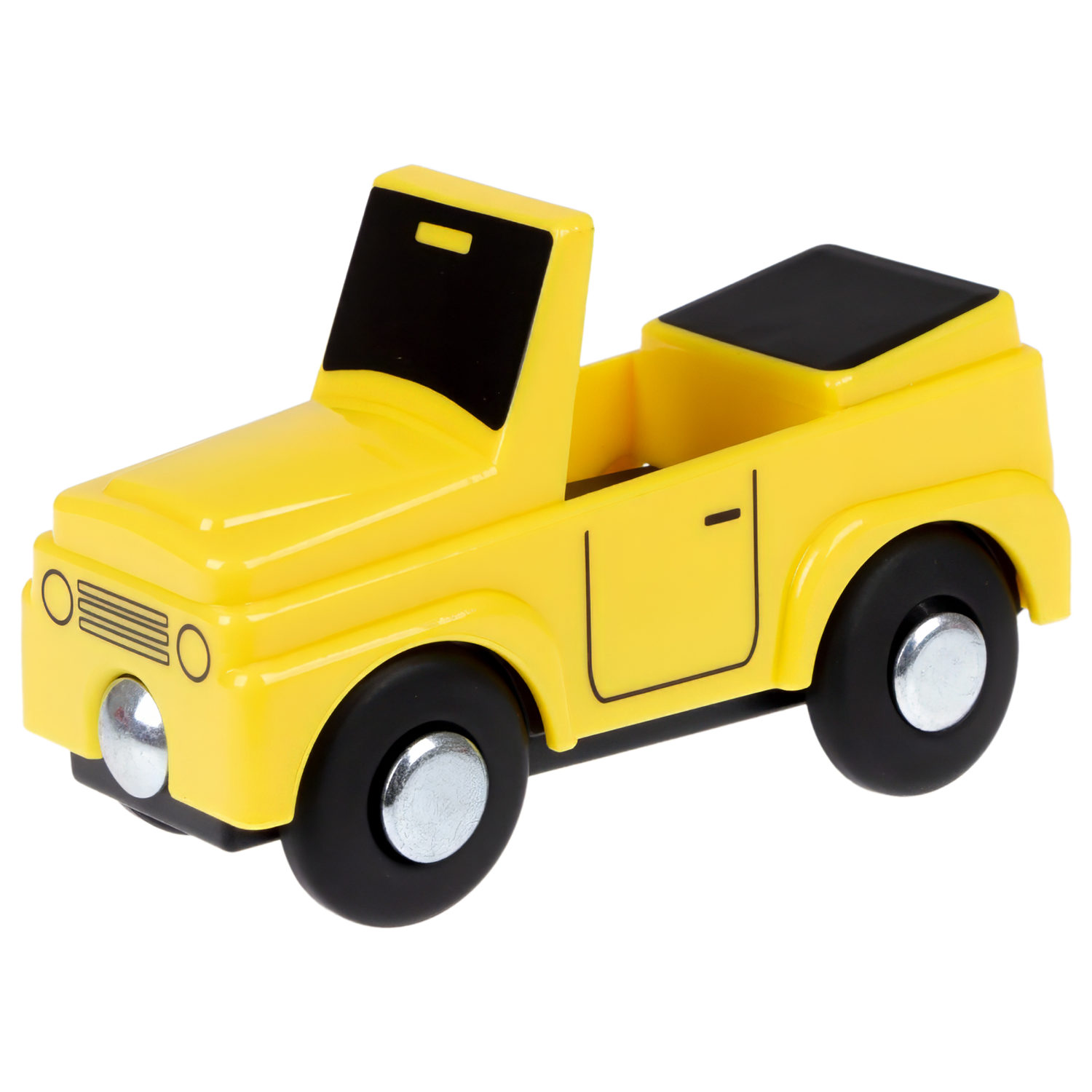 Деревянная железная дорога 1TOY GOODOK с электропоездом на пульте управления, 49 элементов