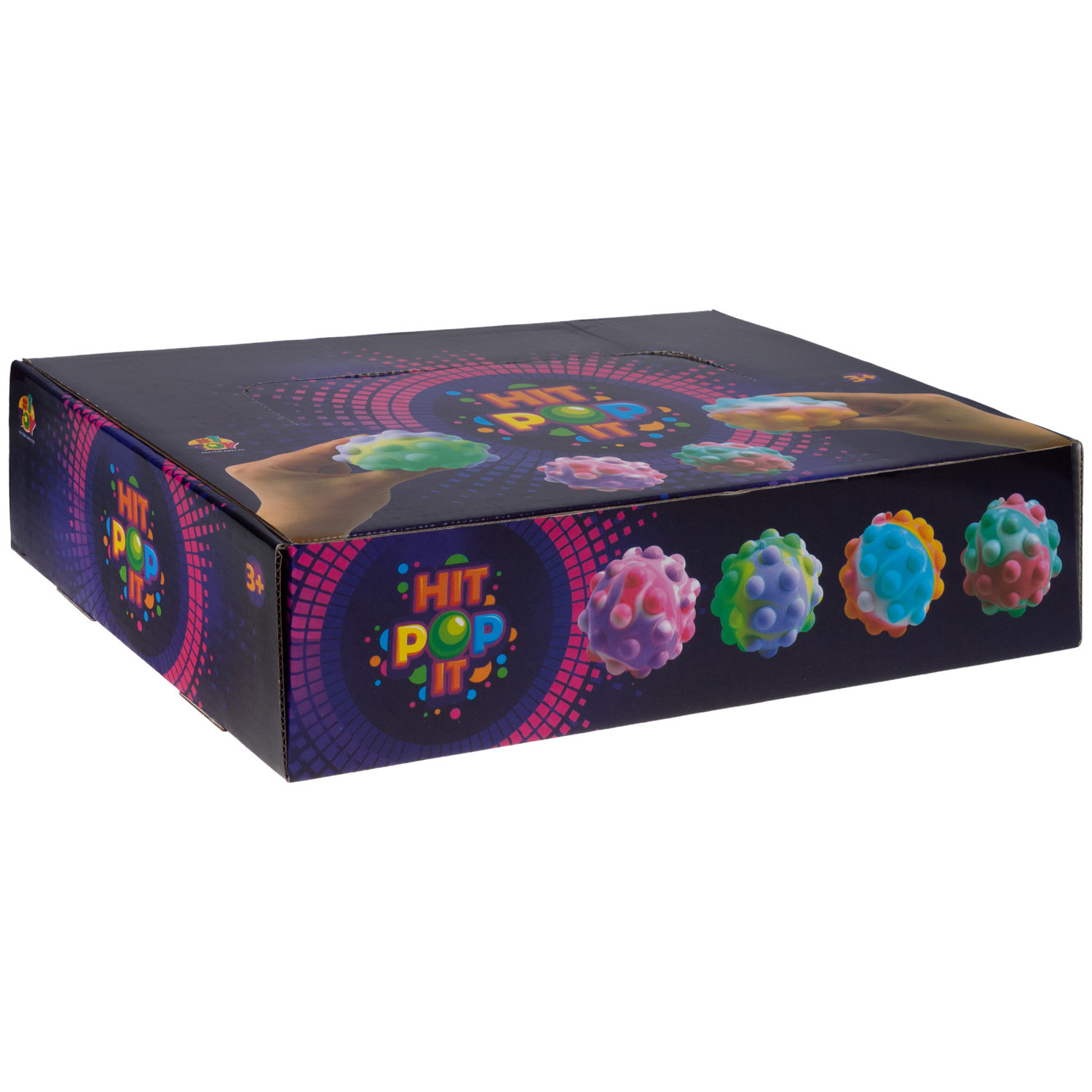 1toy Жмяка Hit Pop It "Шар" 7 см, 4 вида в ассортименте