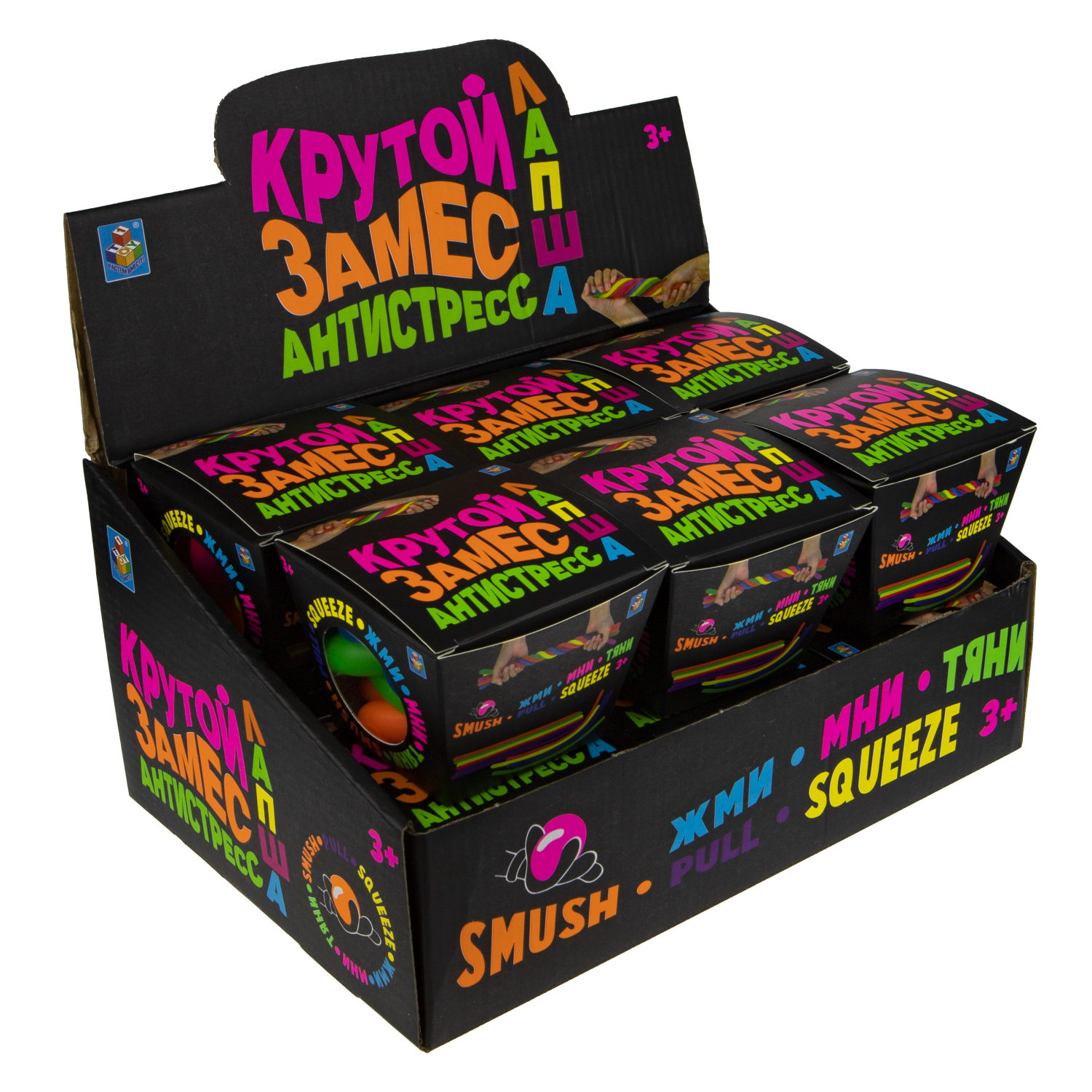 1TOY Крутой замес, игрушка-антистресс, лапша тянущаяся, 1 шт.