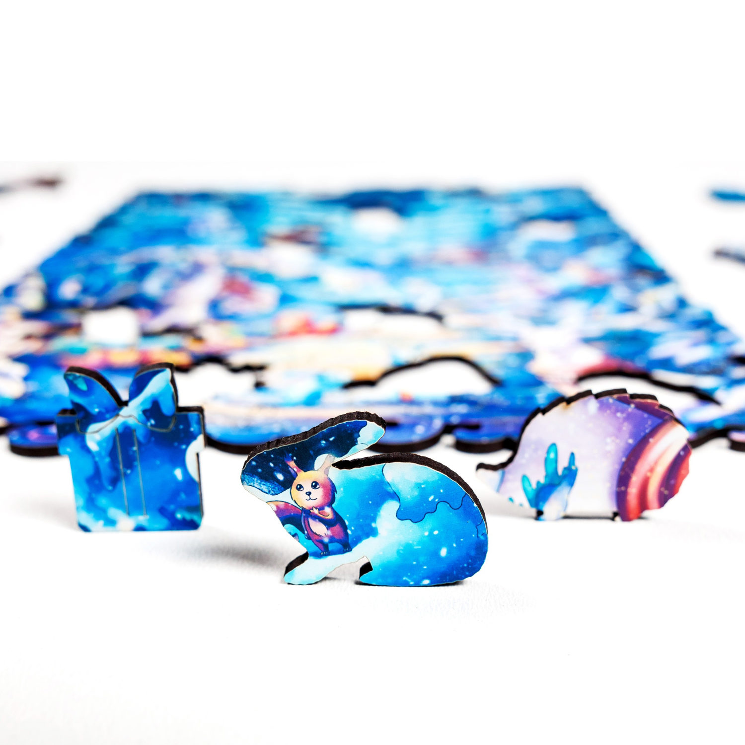 Деревянные пазлы Collection Animation Снежный лес, 100 деталей, 20х28,7 см