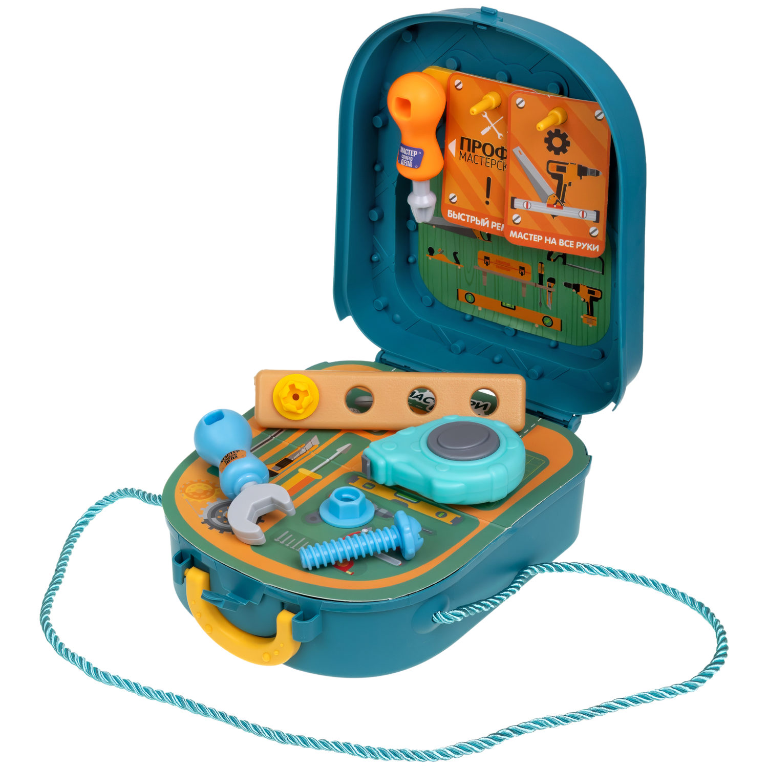 Игровой набор в рюкзачке 1TOY Профи Мастерская, 14 предметов