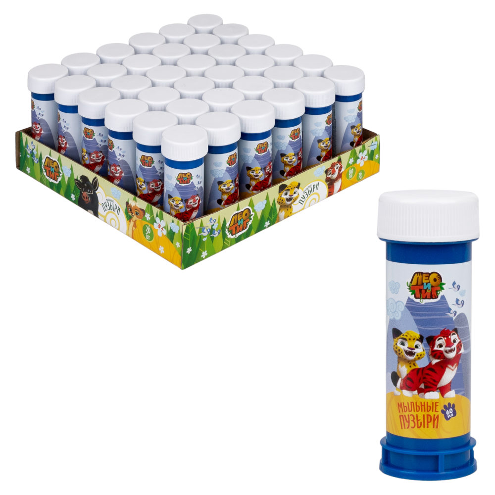 1TOY Лео и Тиг, мыльные пузыри, 60 мл